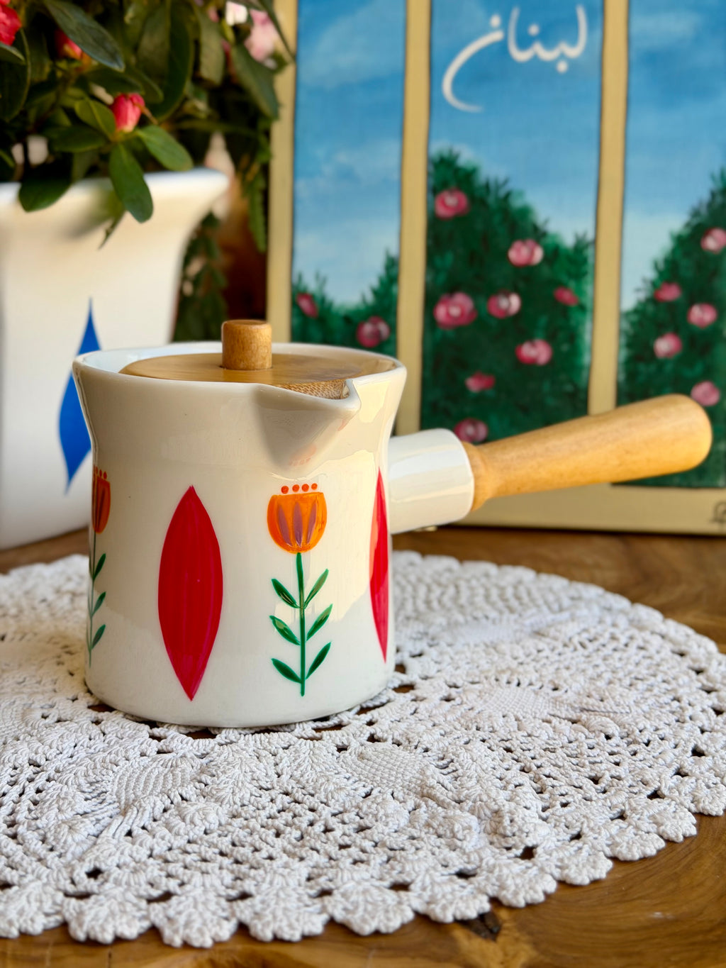 FIORI coffee pot in Red