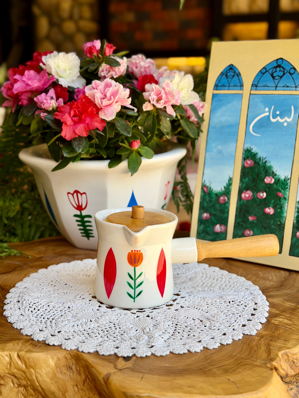 FIORI coffee pot in Red