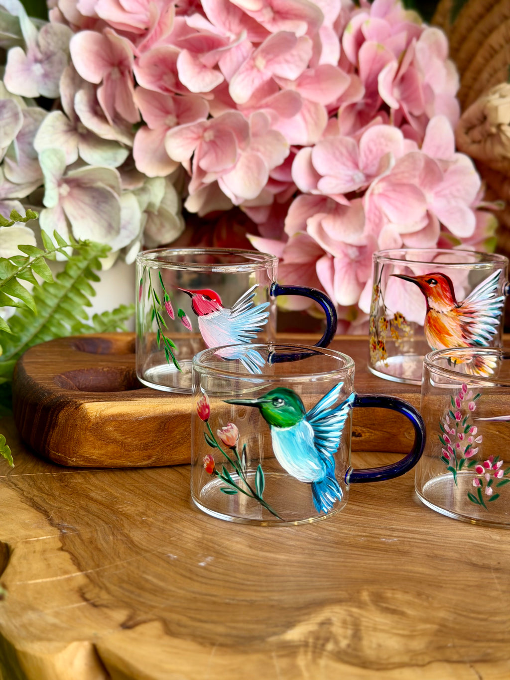 bird collection coffee cup with handle