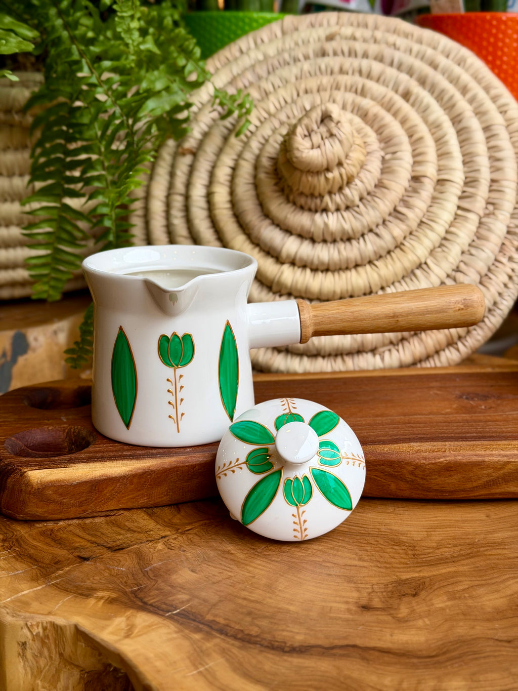 TULIPS coffee pot in Green