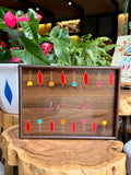 wood tray tulip