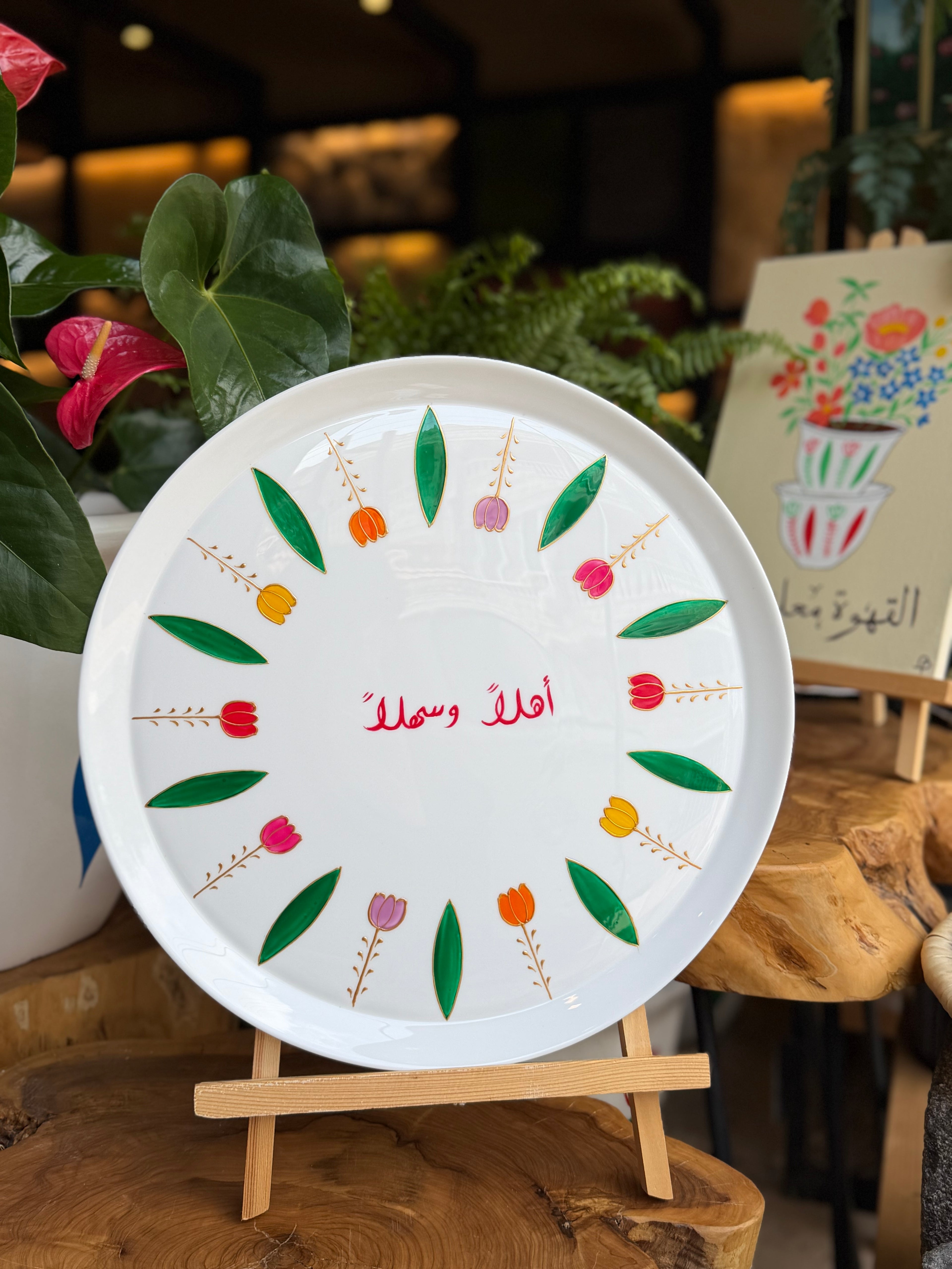 ceramic tray tulip