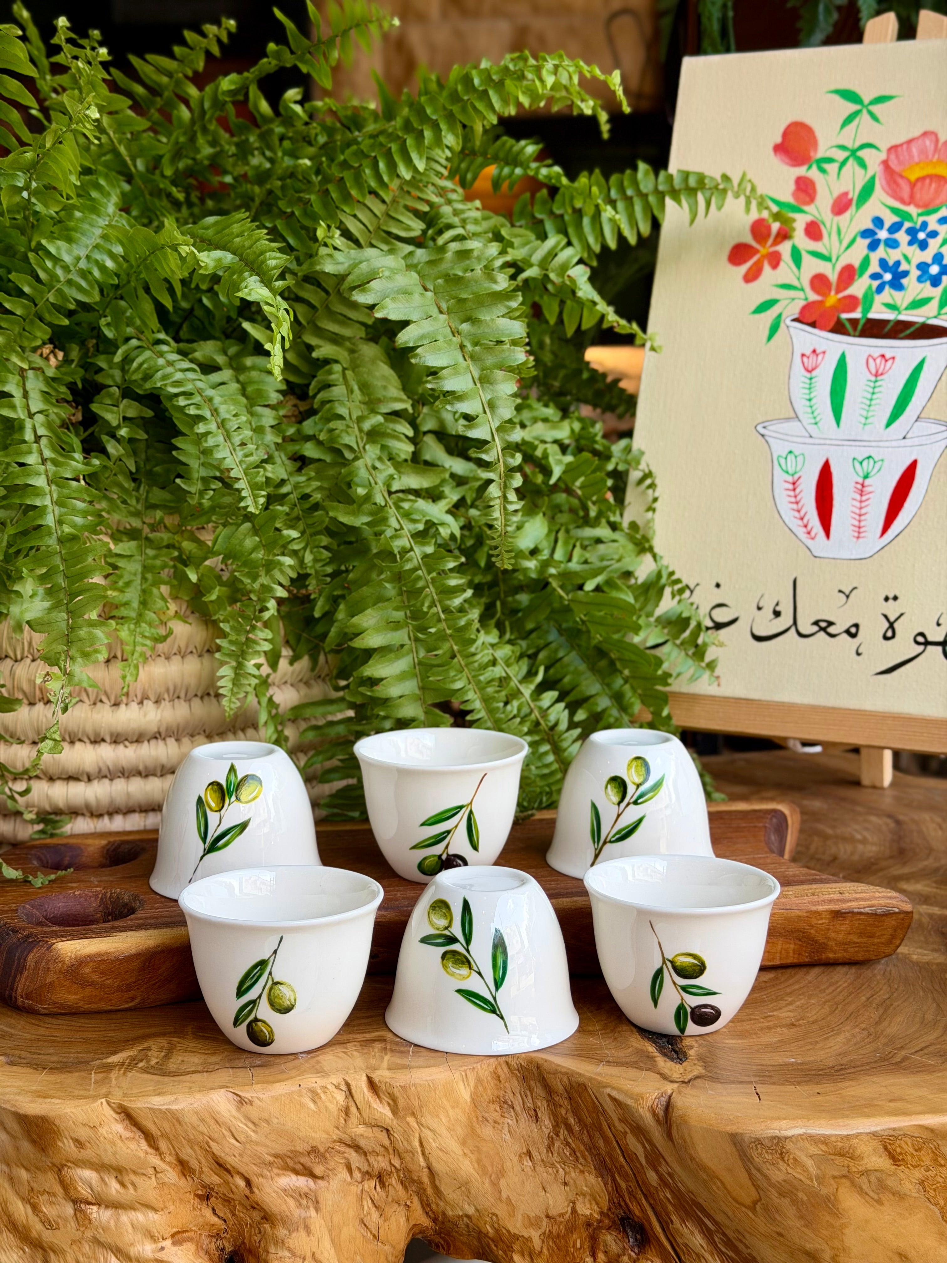 ceramic shafe coffee cup zaytun collection