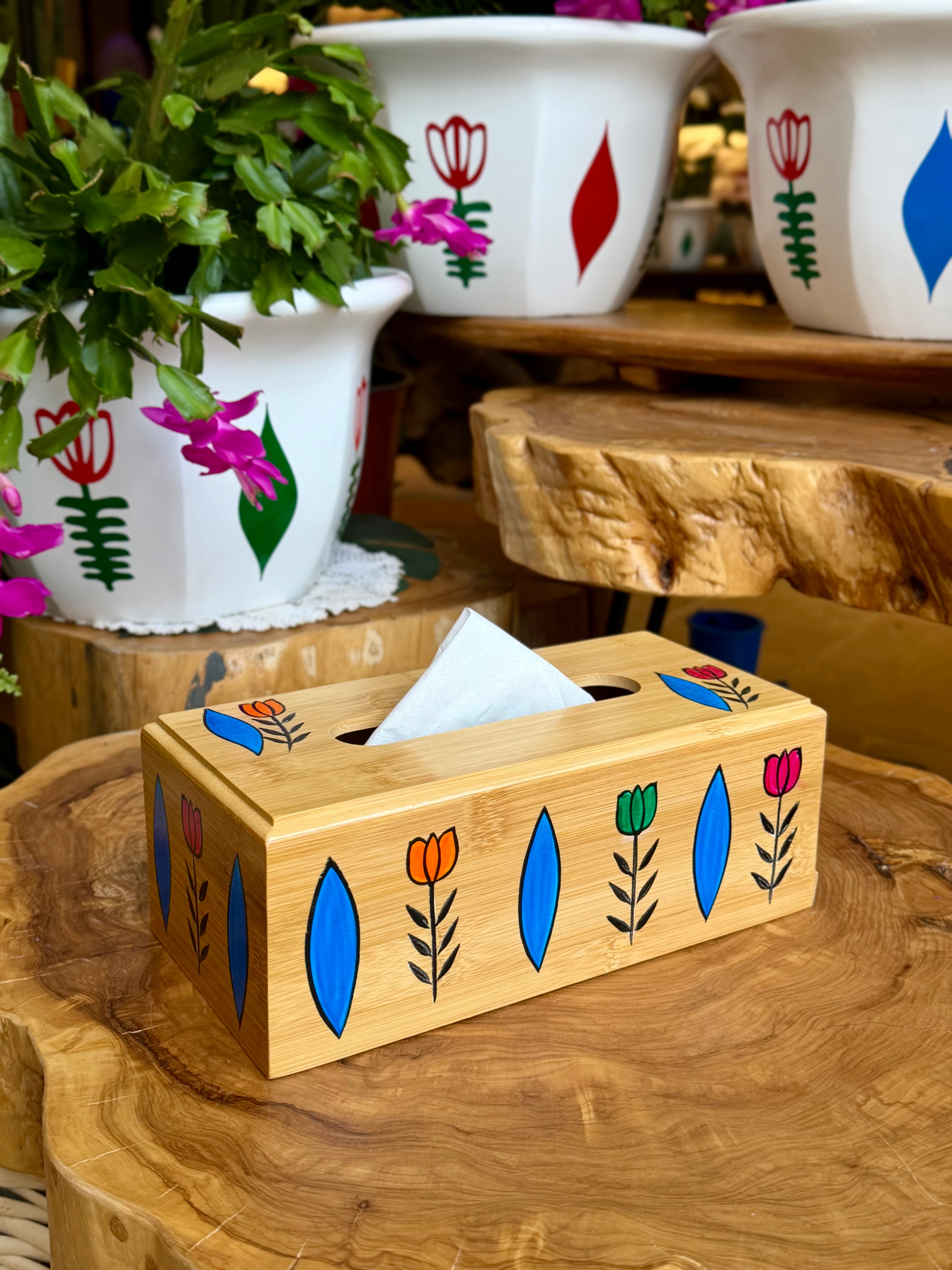 Wooden Tissue Box
