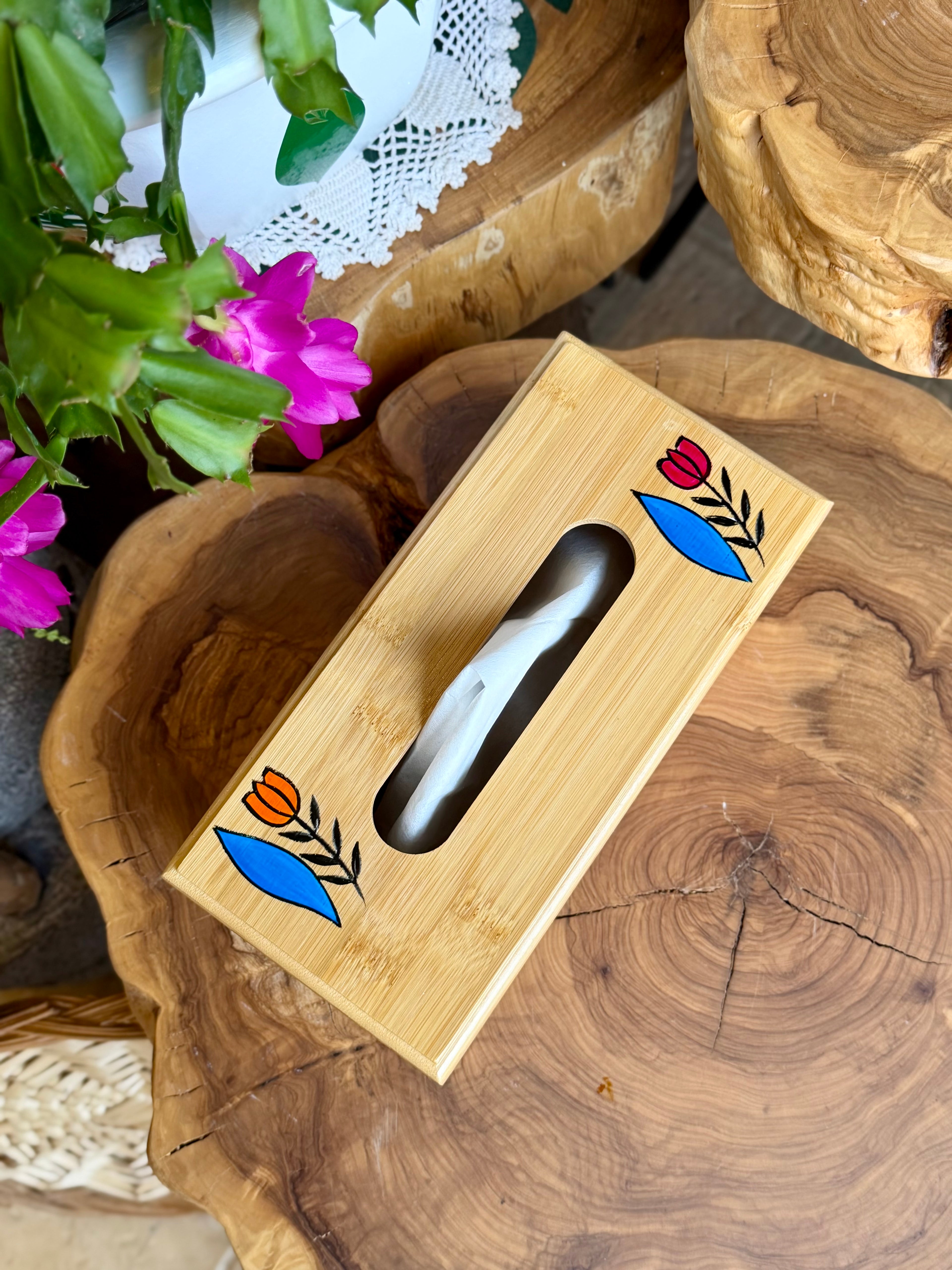 Wooden Tissue Box