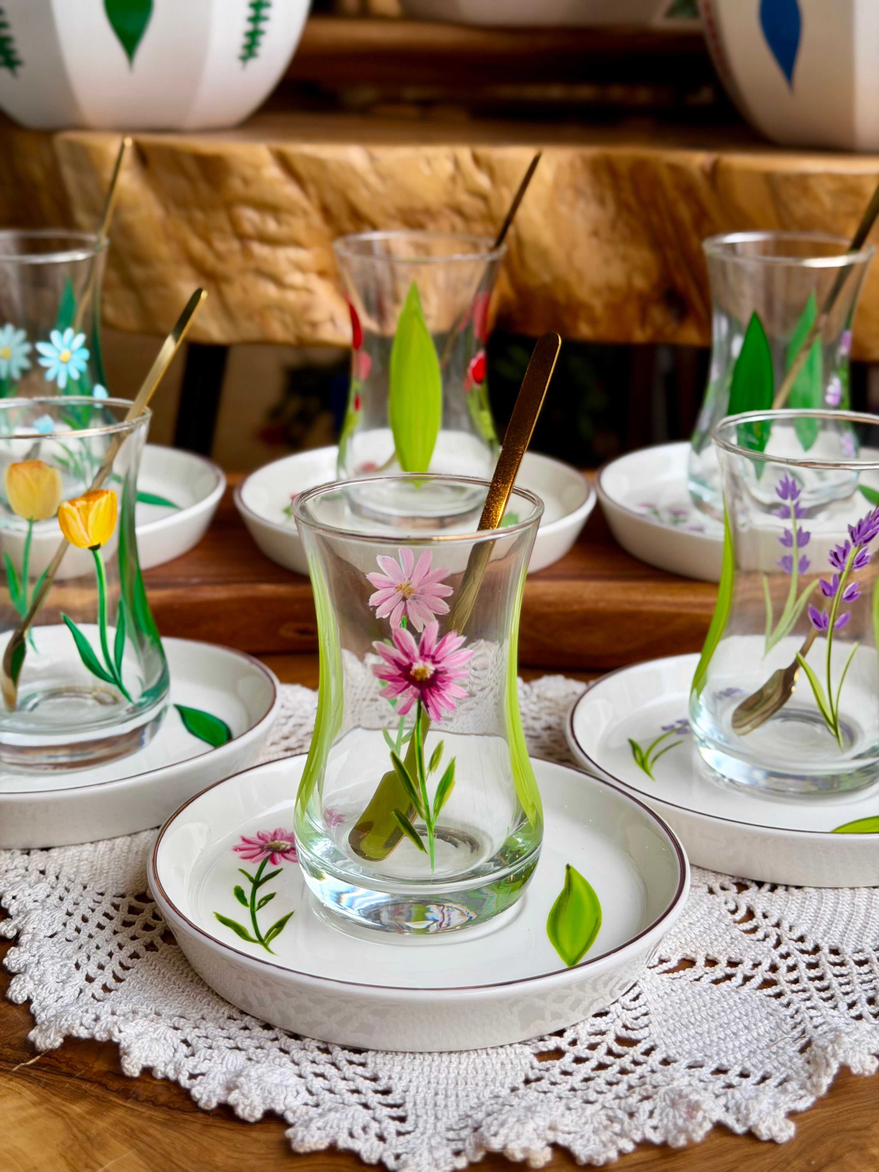 Floral tea set