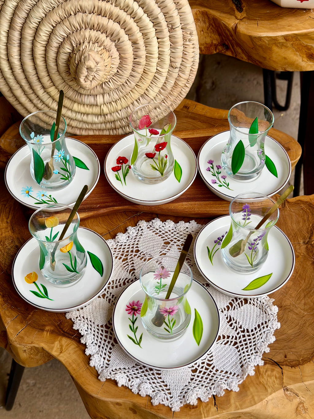 Floral tea set