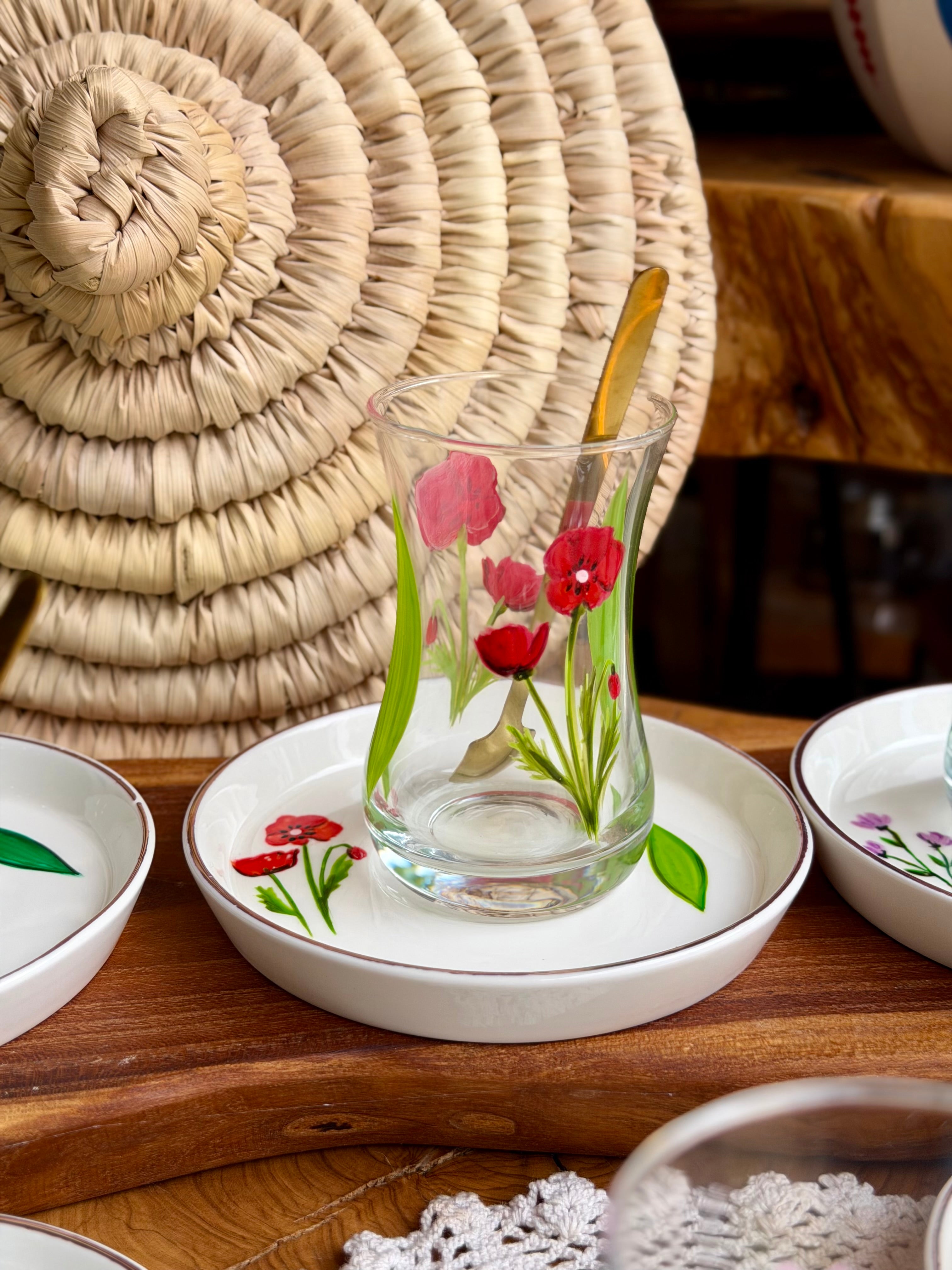 Floral tea set