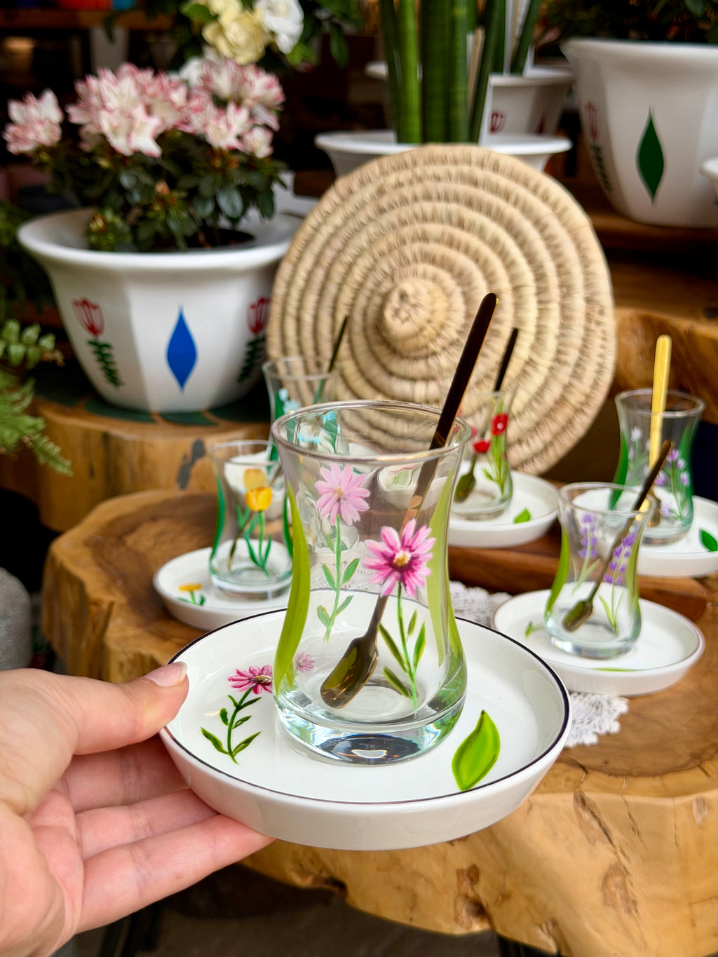 Floral tea set