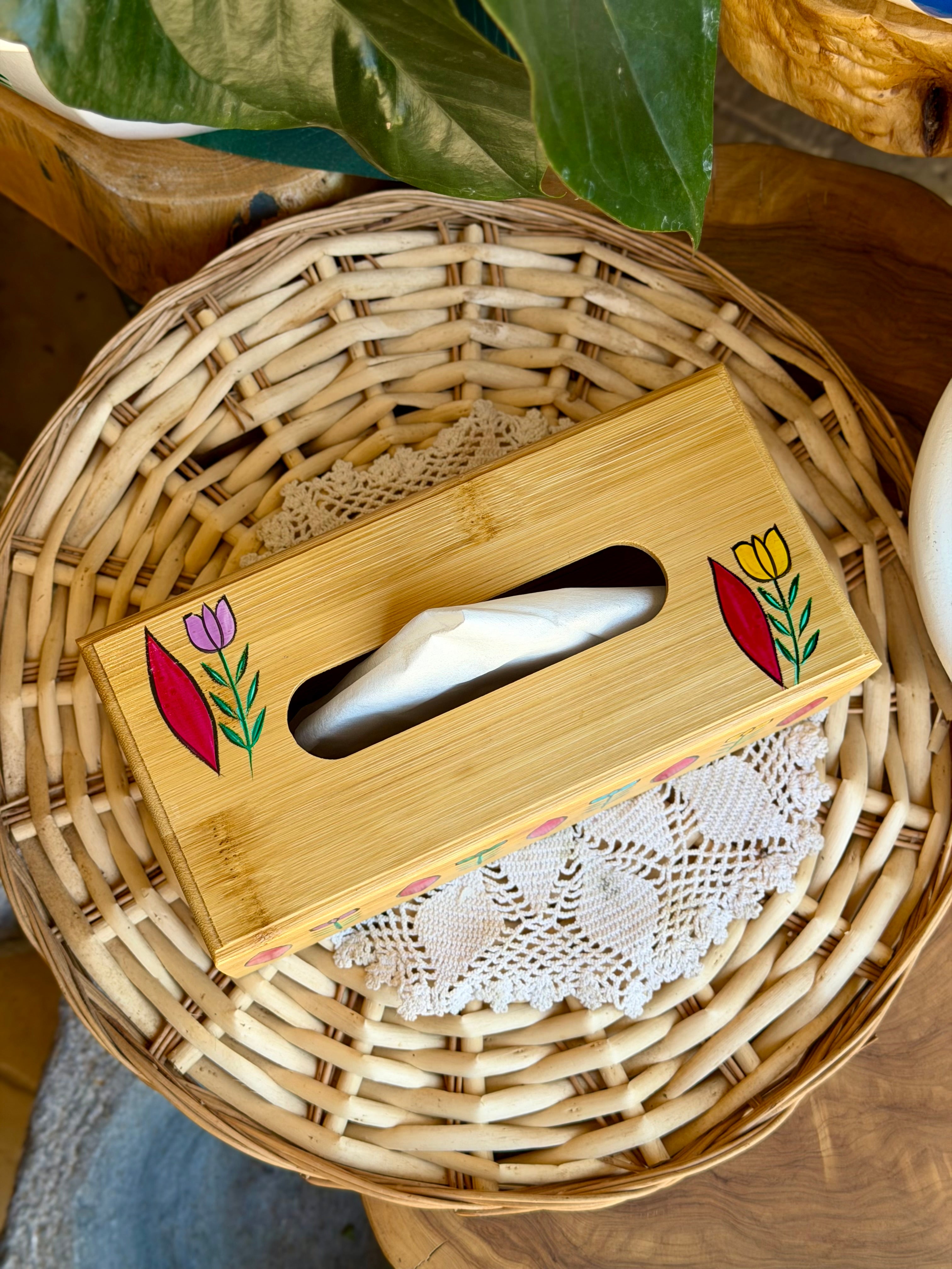 Wooden Tissue Box