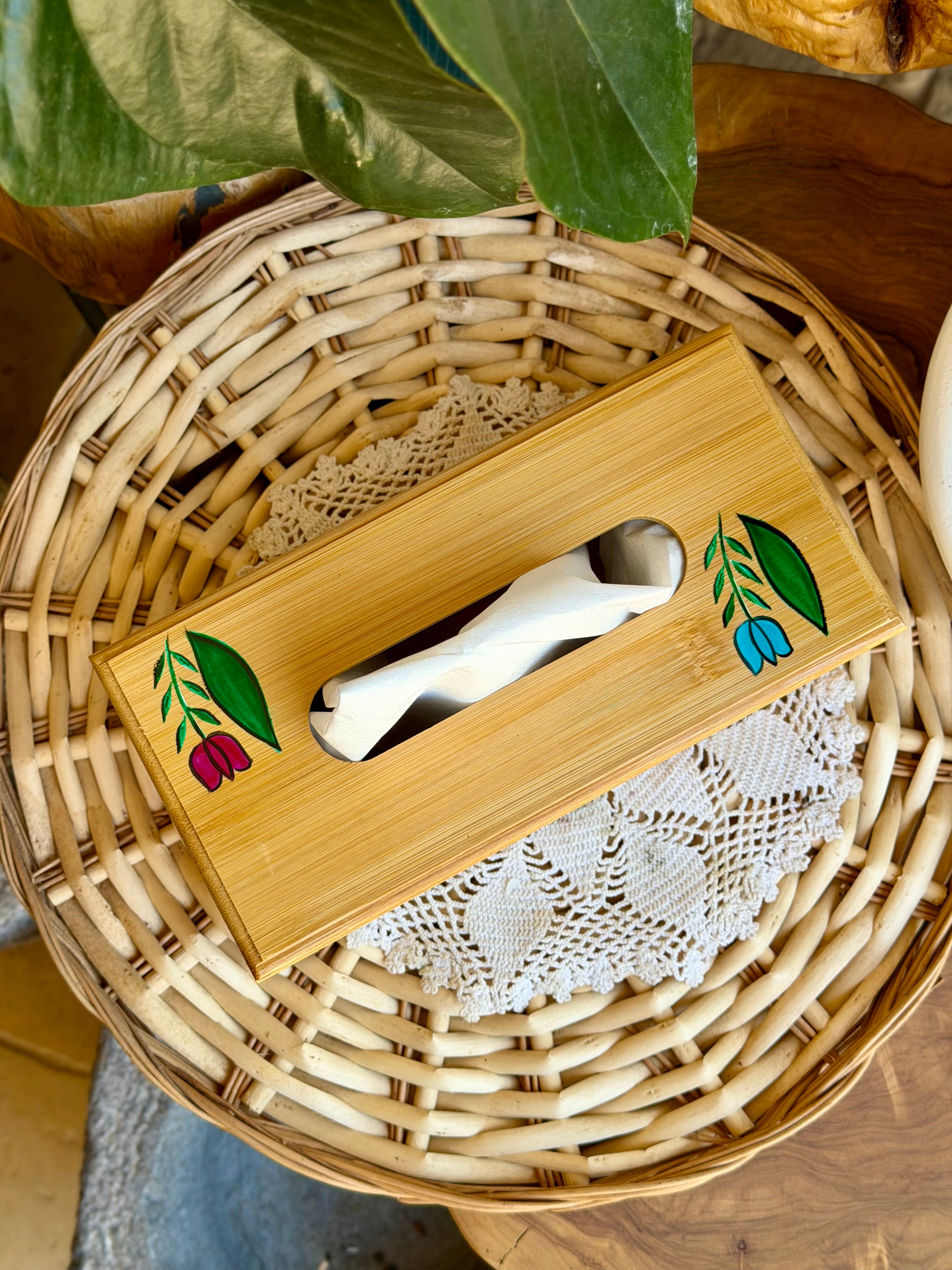 Wooden Tissue Box