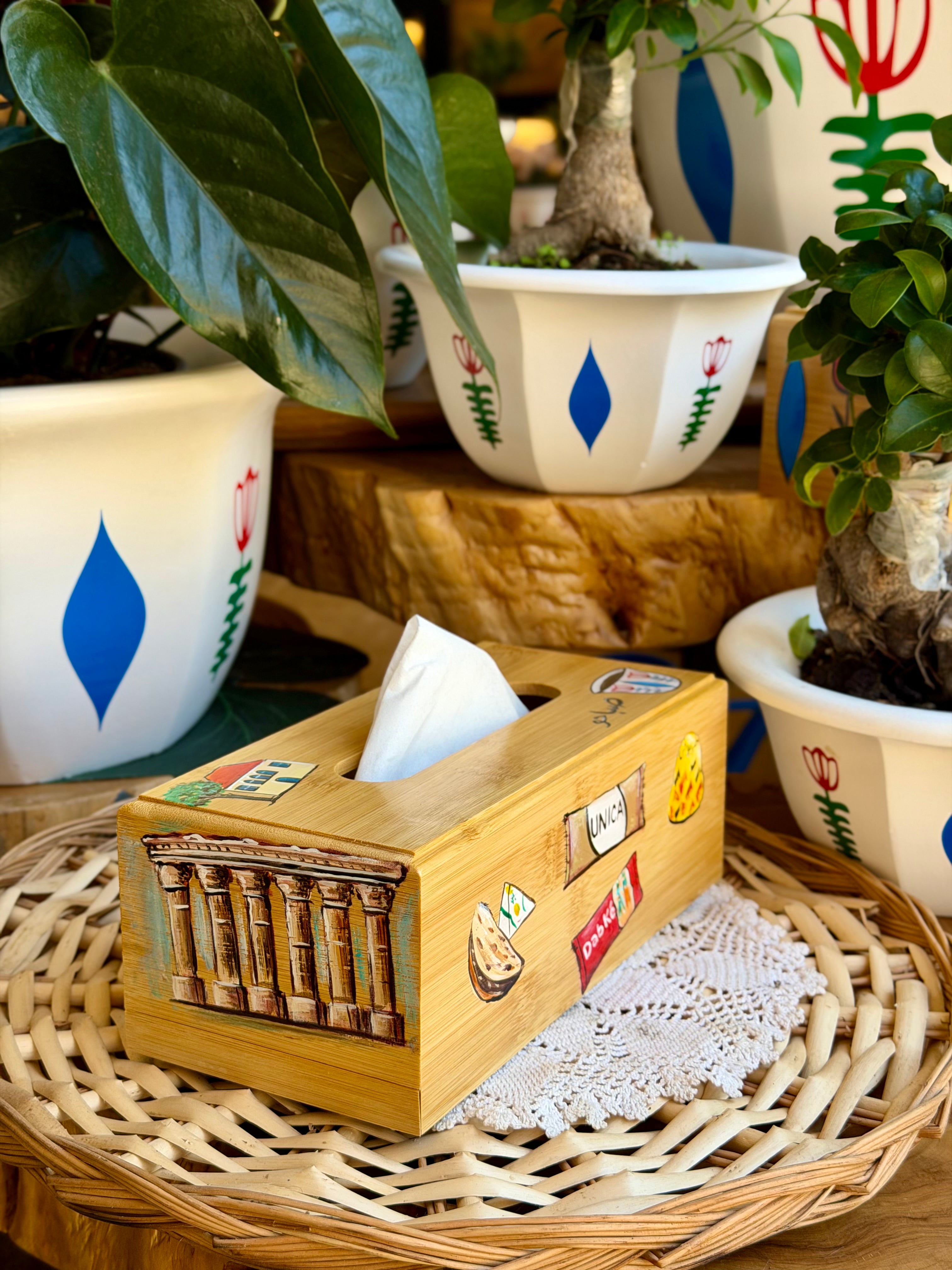 Wooden Tissue Box