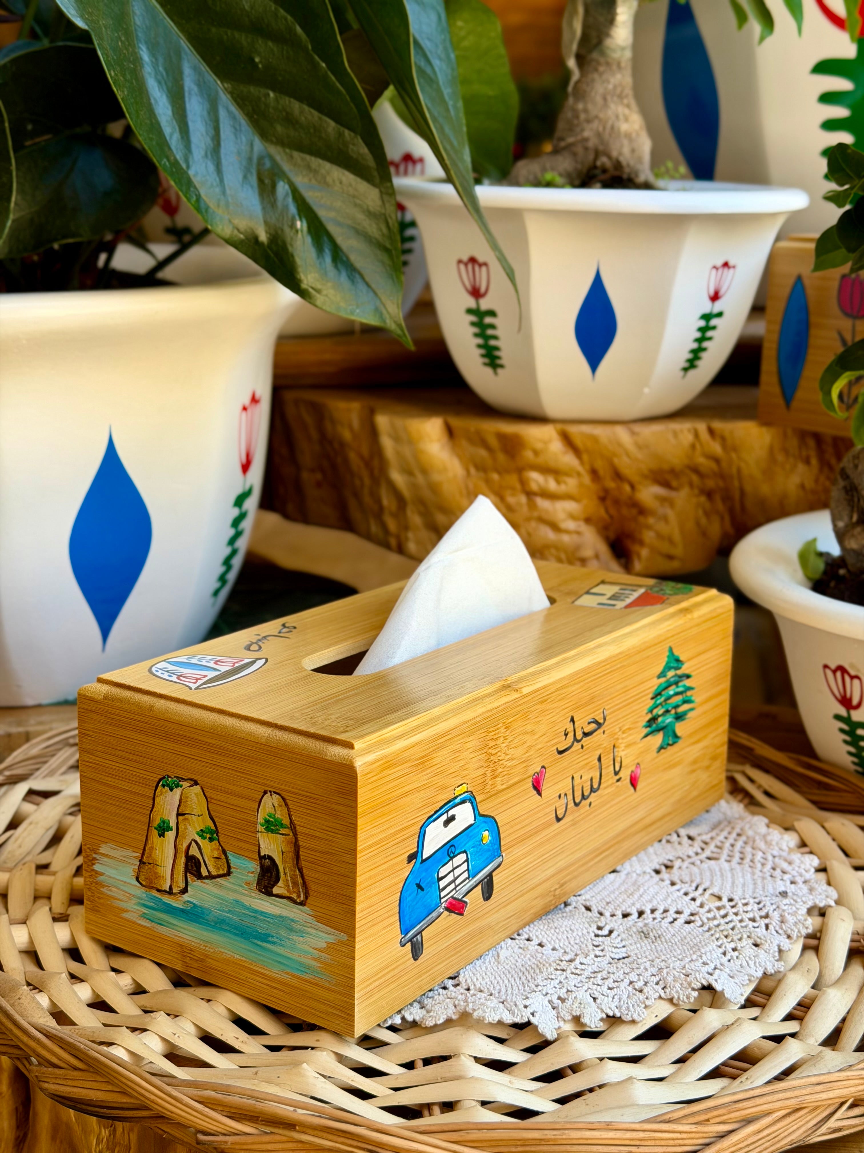 Wooden Tissue Box