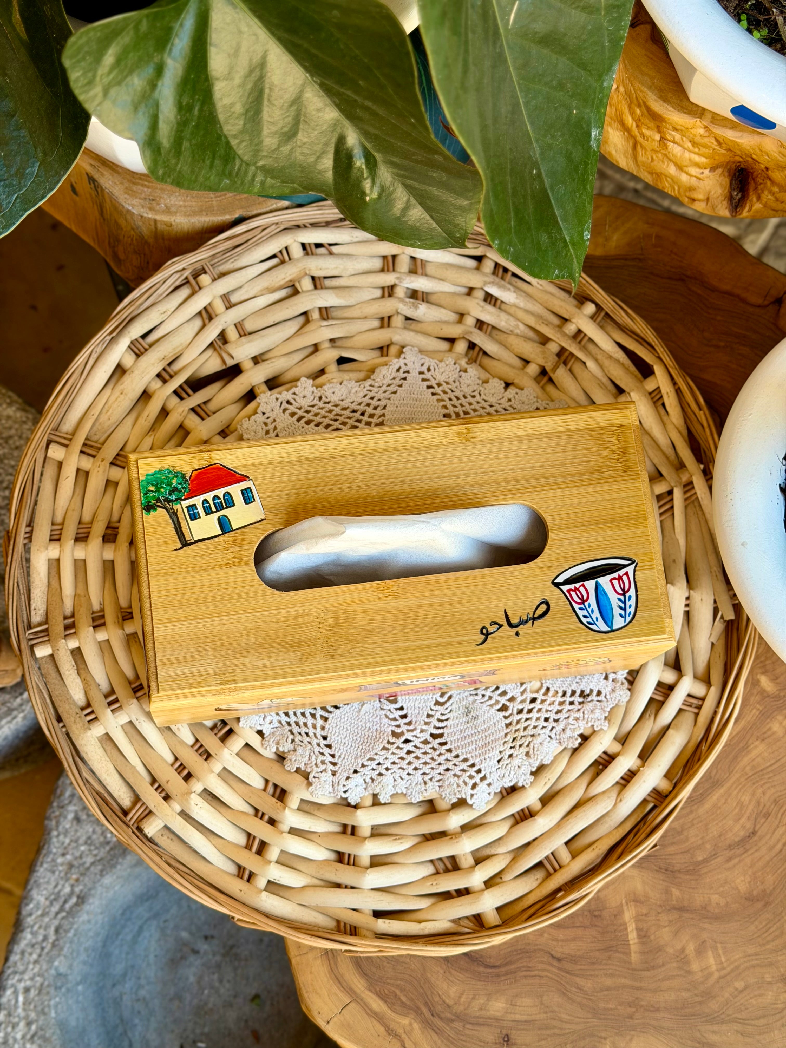 Wooden Tissue Box
