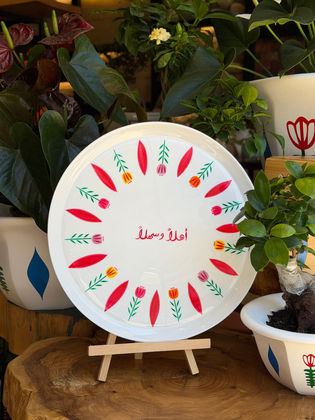 Ceramic tray FIORI collection