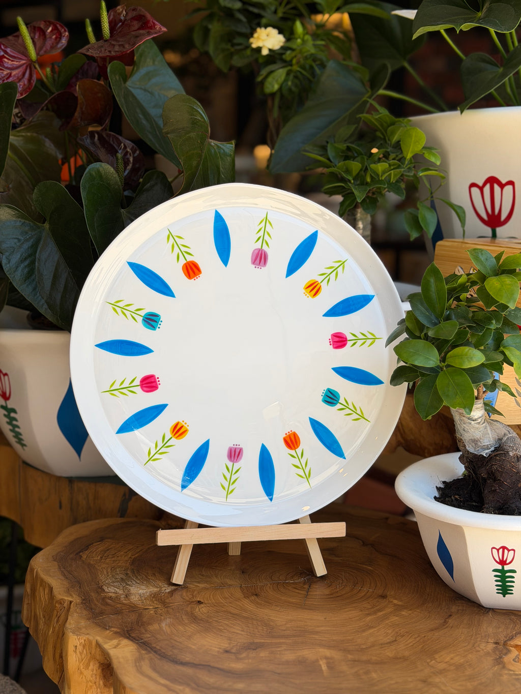 Ceramic tray FIORI collection