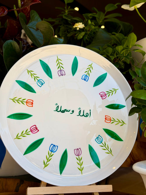 ceramic tray tulip 35$