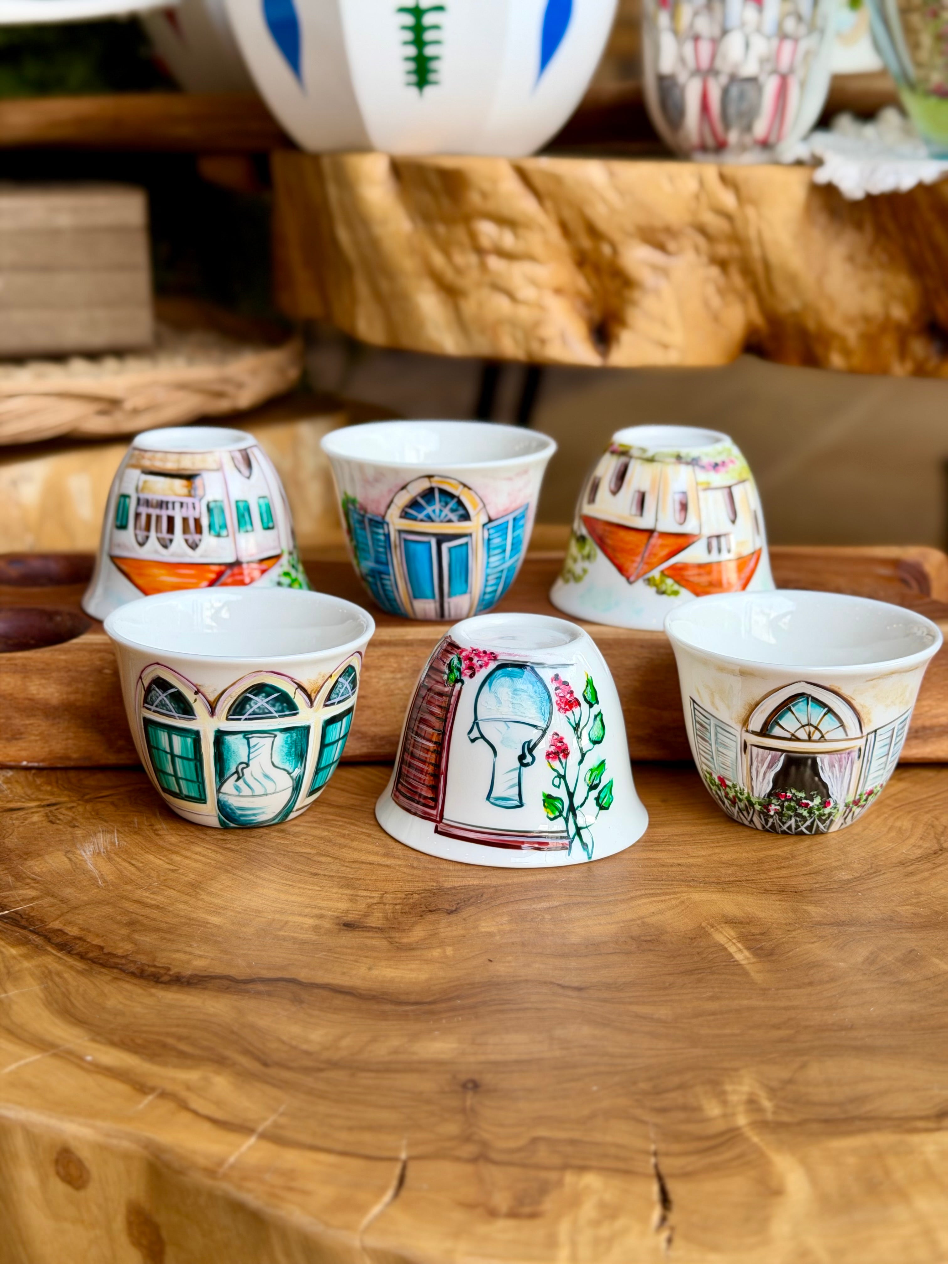 ceramic shafe cups Dayaa collection