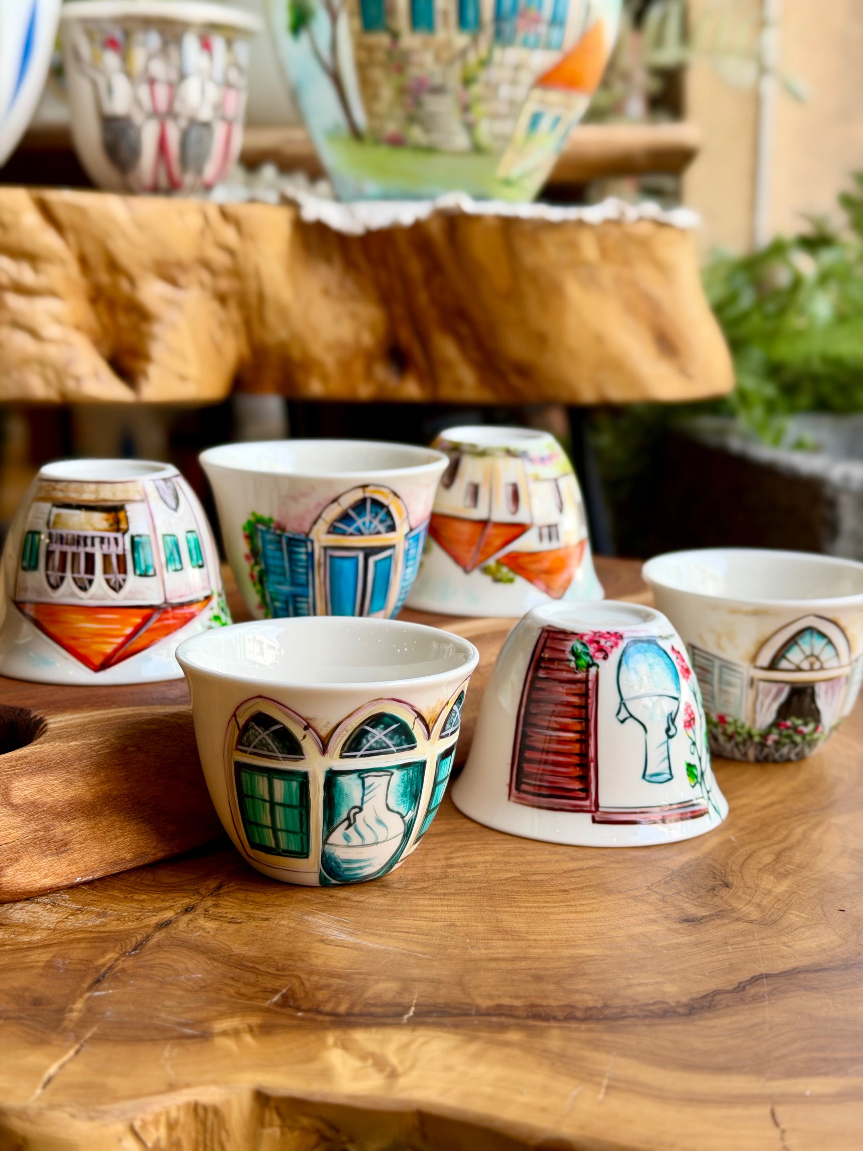 ceramic shafe cups Dayaa collection