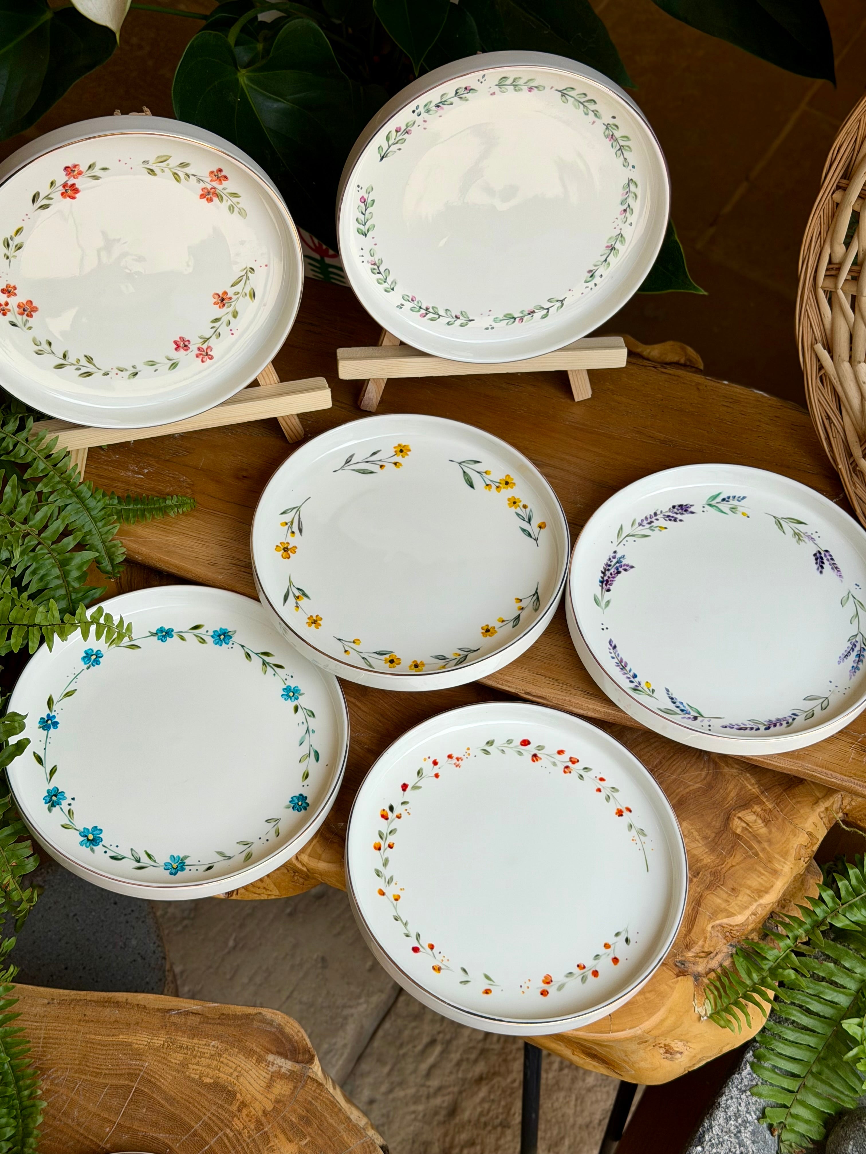 Floral Cake plates