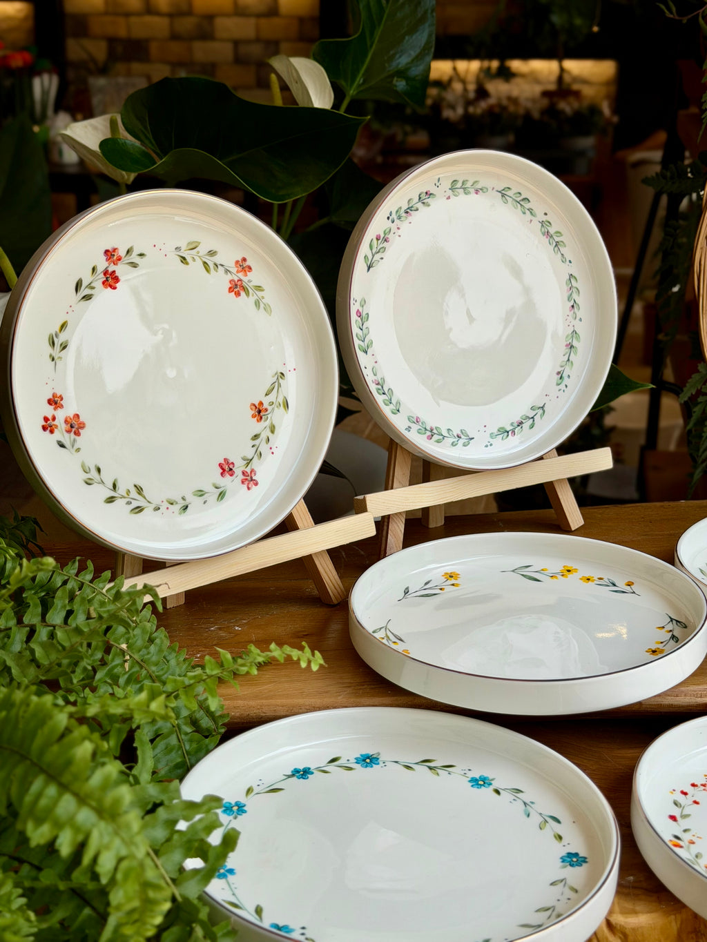 Floral Cake plates