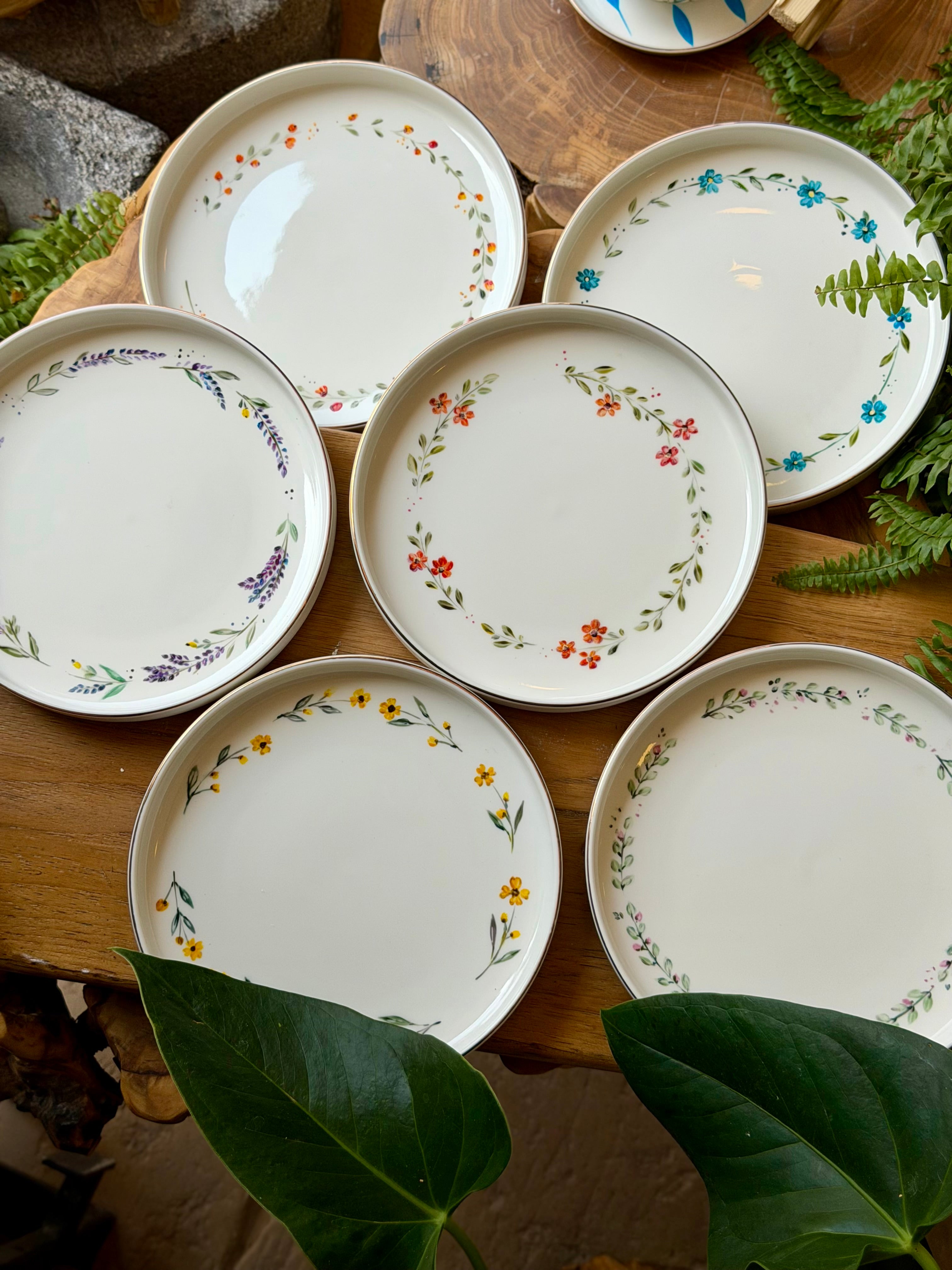 Floral Cake plates