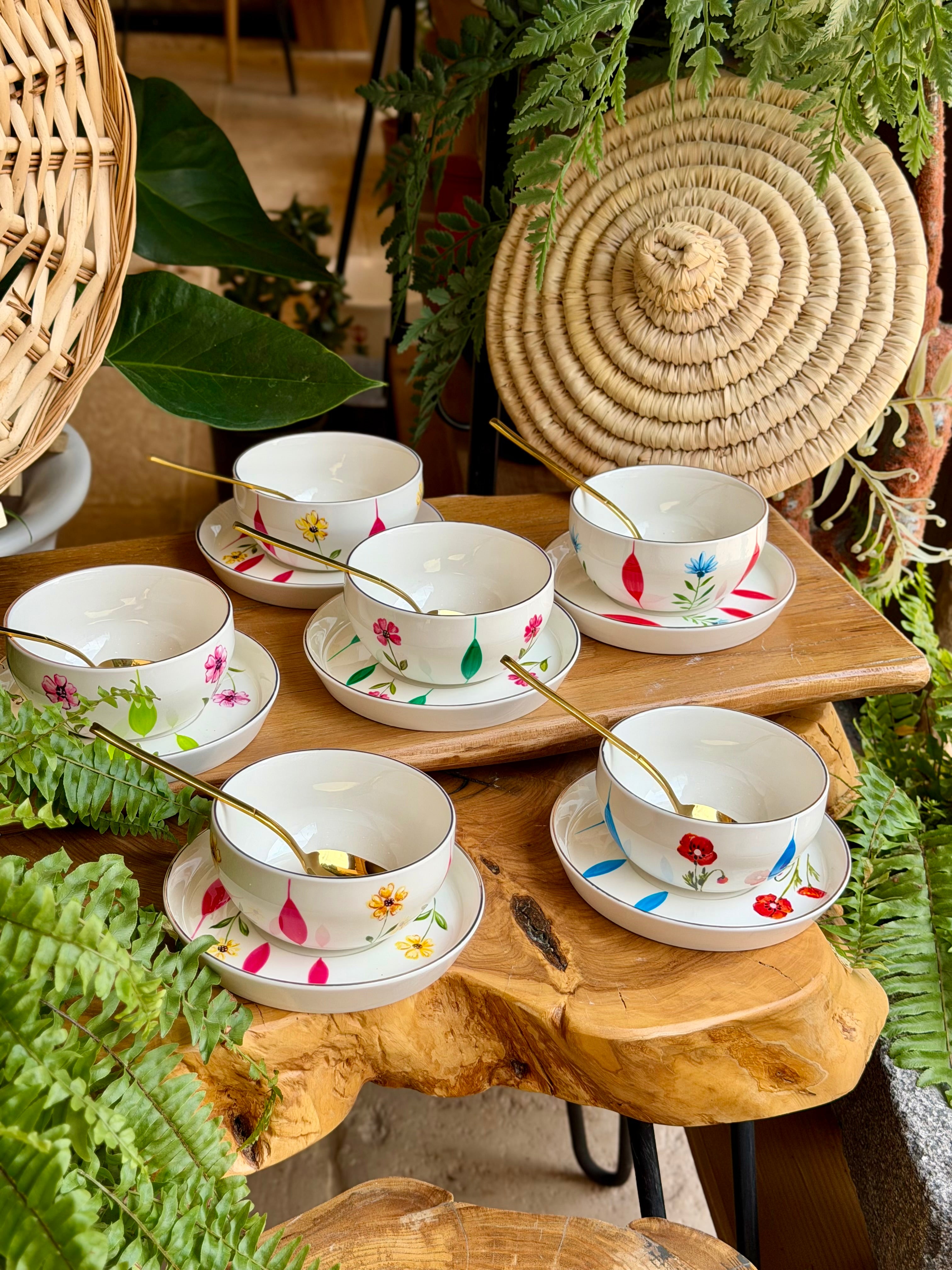 Floral Meghlé Bowl set