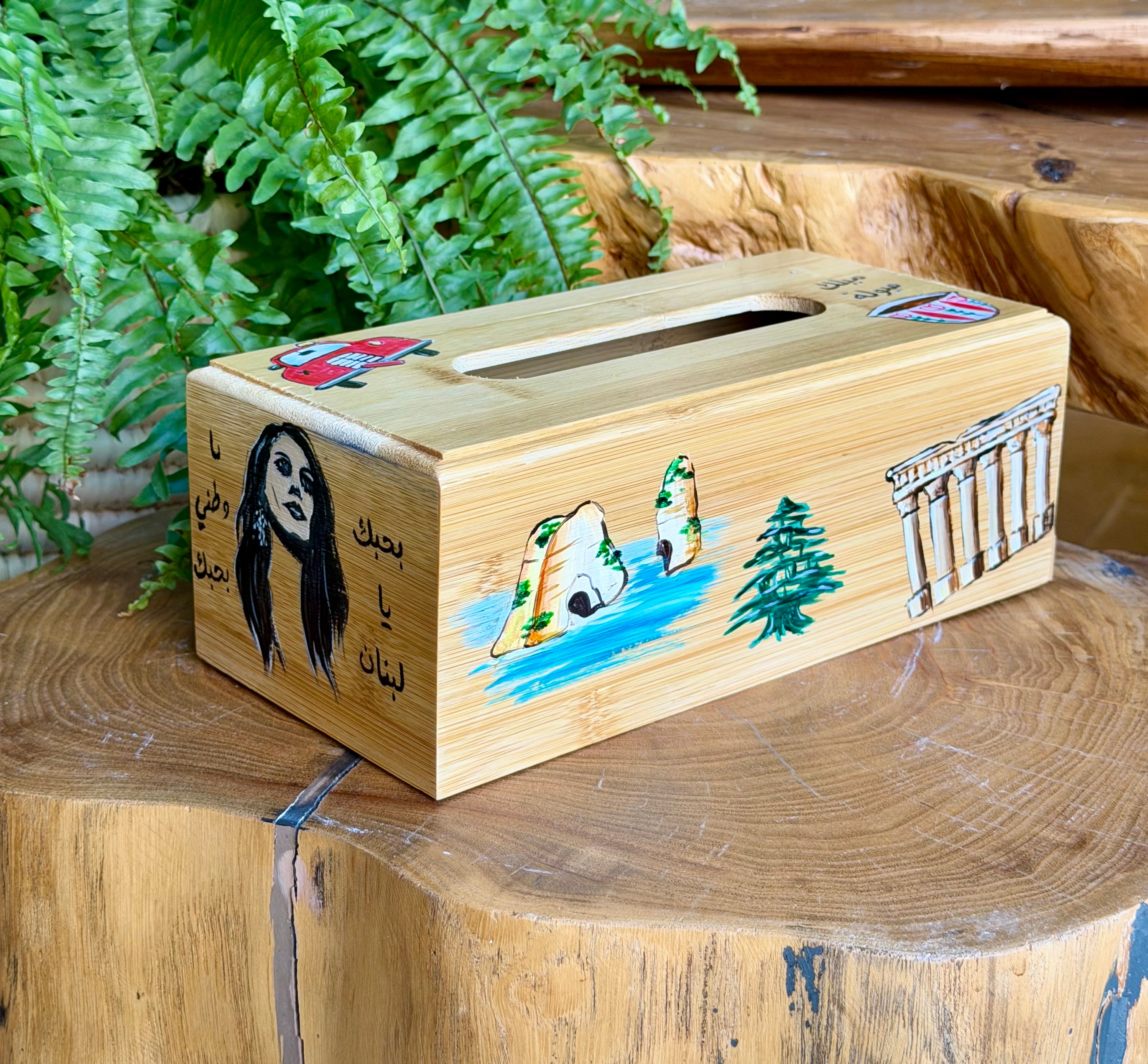 Wooden Tissue Box