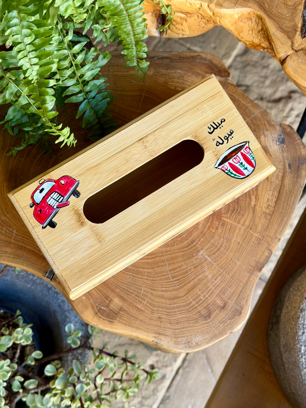 Wooden Tissue Box