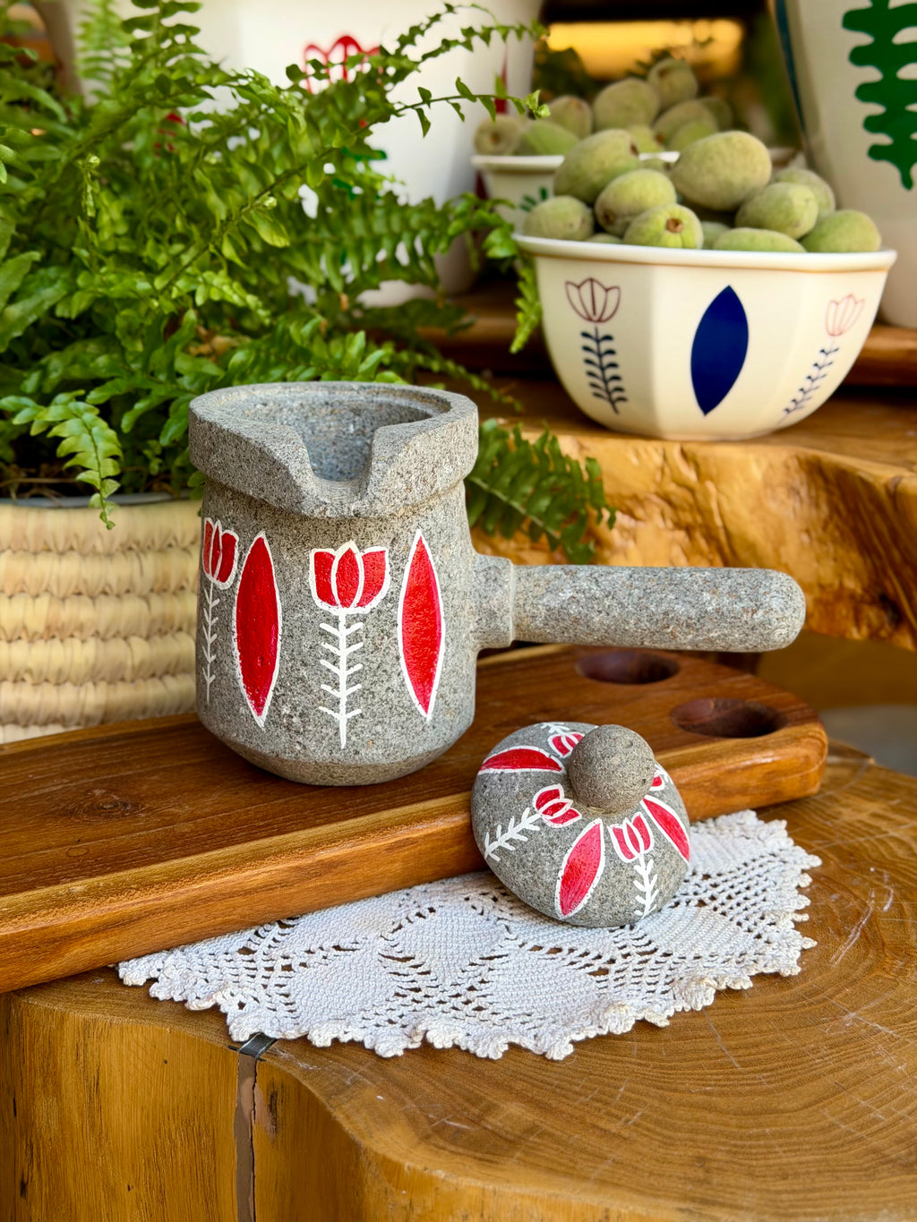 Stone coffee pot