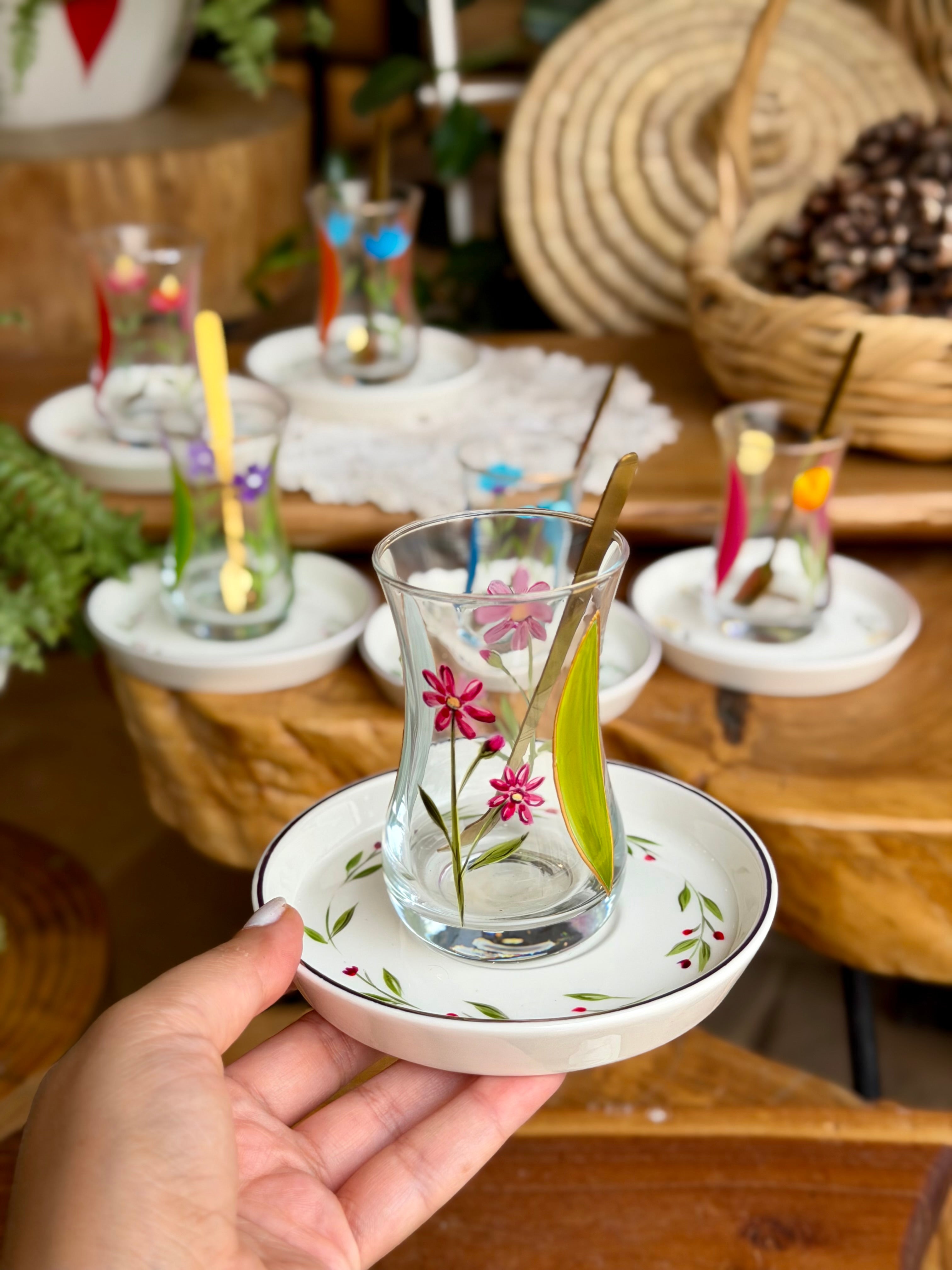 Floral tea set 90$