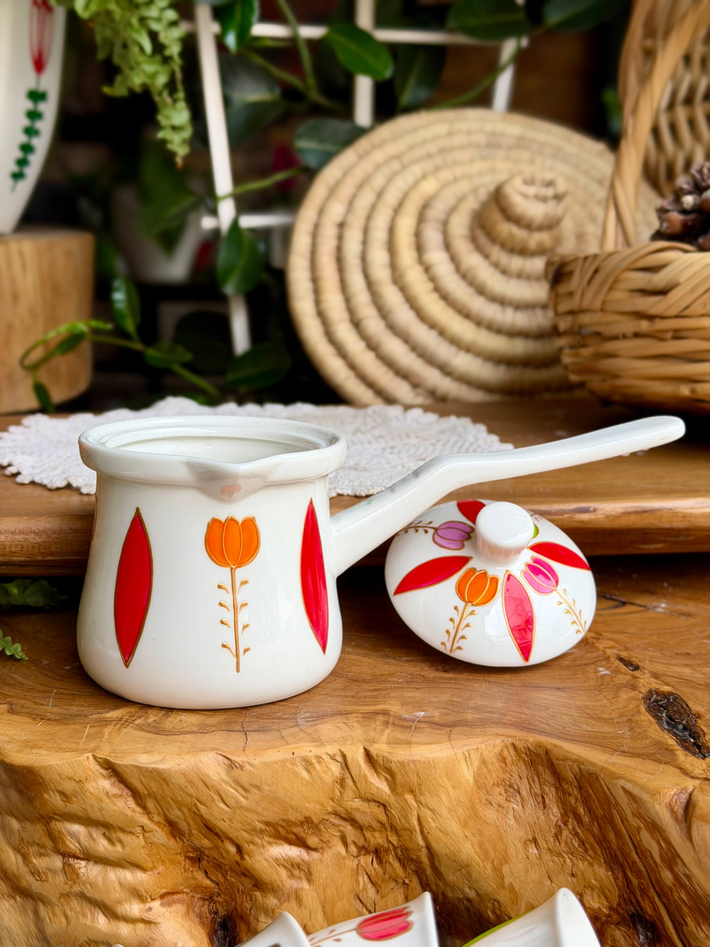tulips coffee set