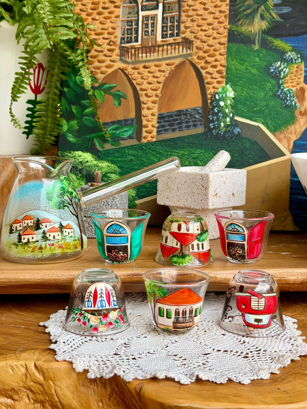 Glass Dayaa set 65$