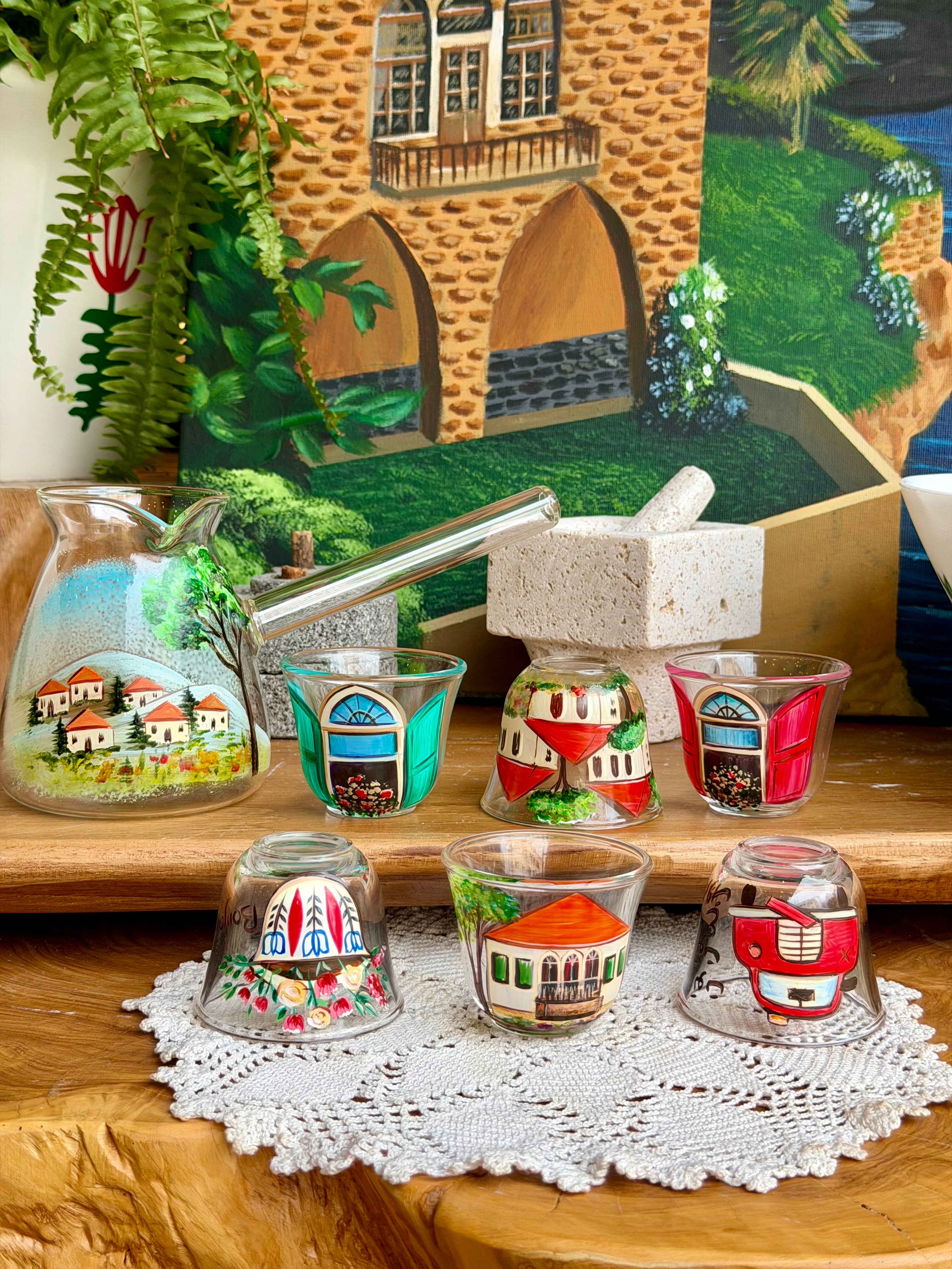 Glass Dayaa set 65$