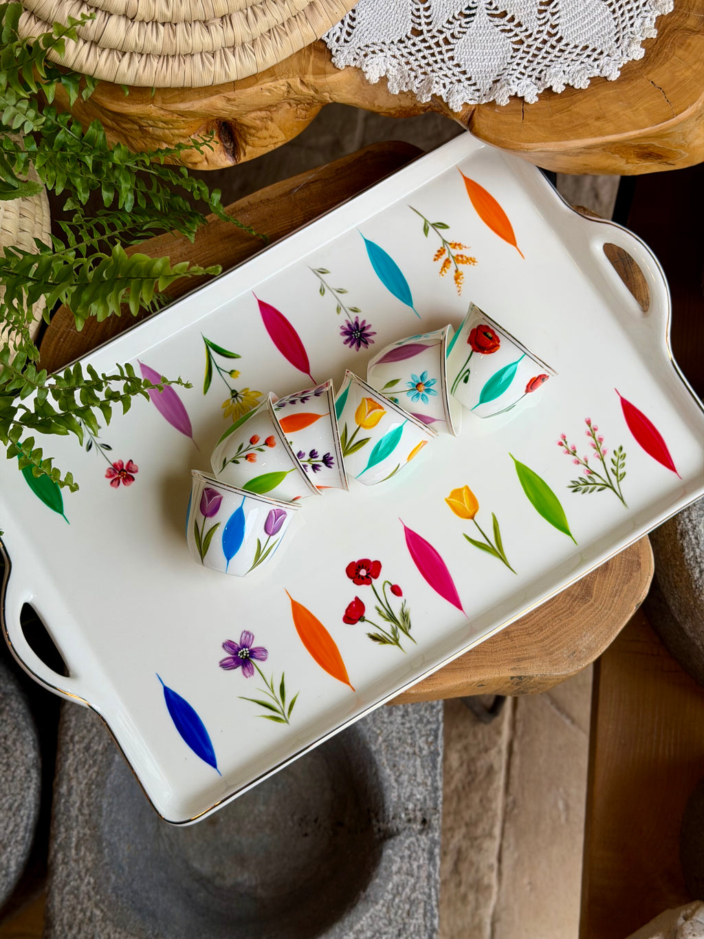 Floral tray 70$