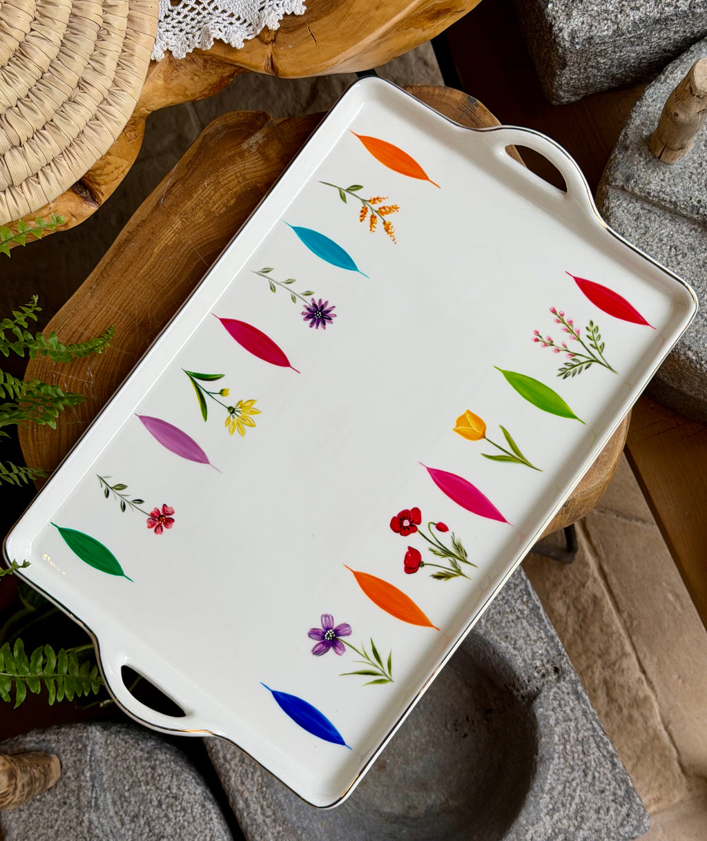 Floral tray 70$