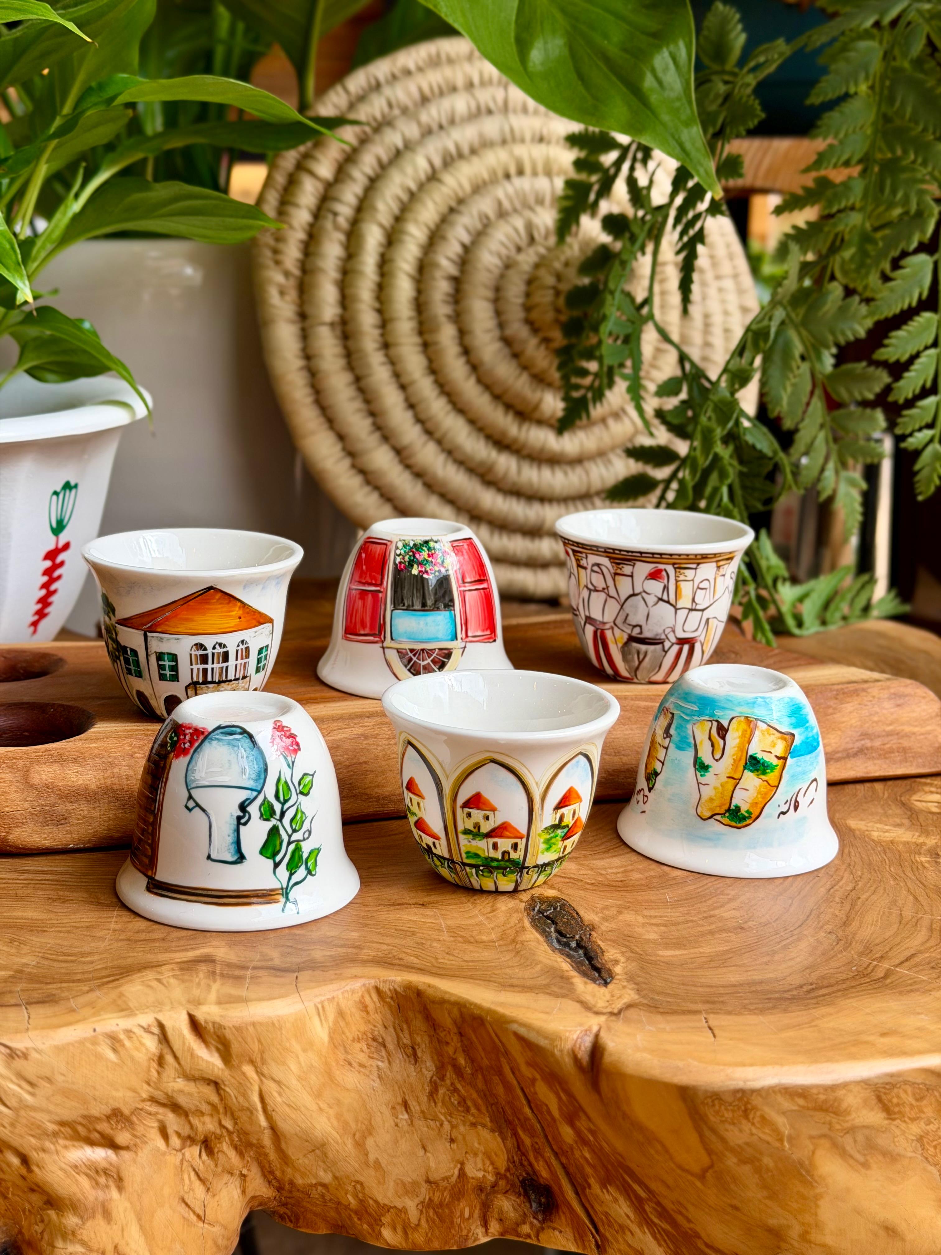 ceramic shafe cups Dayaa collection
