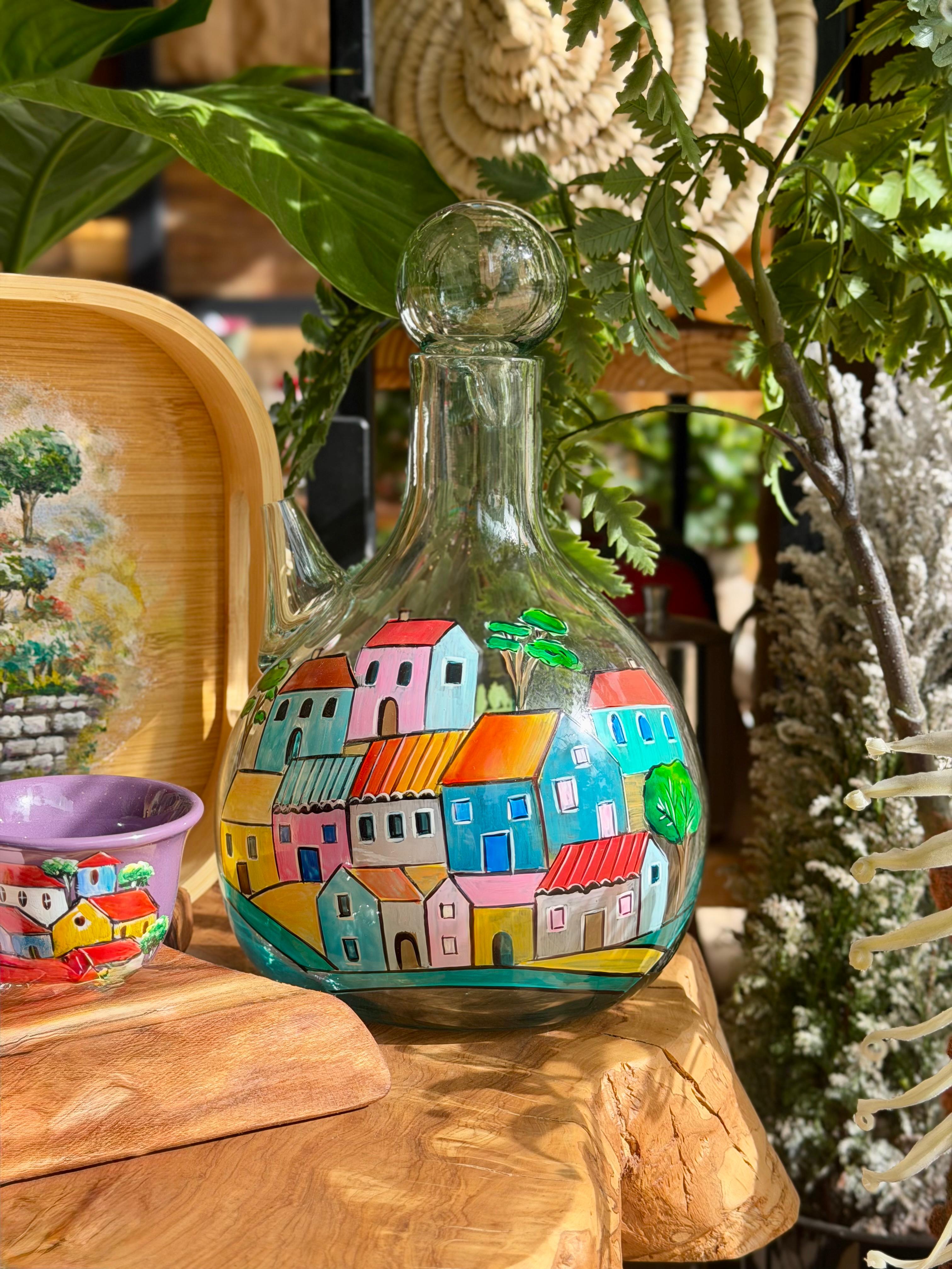 italian village vibes carafe