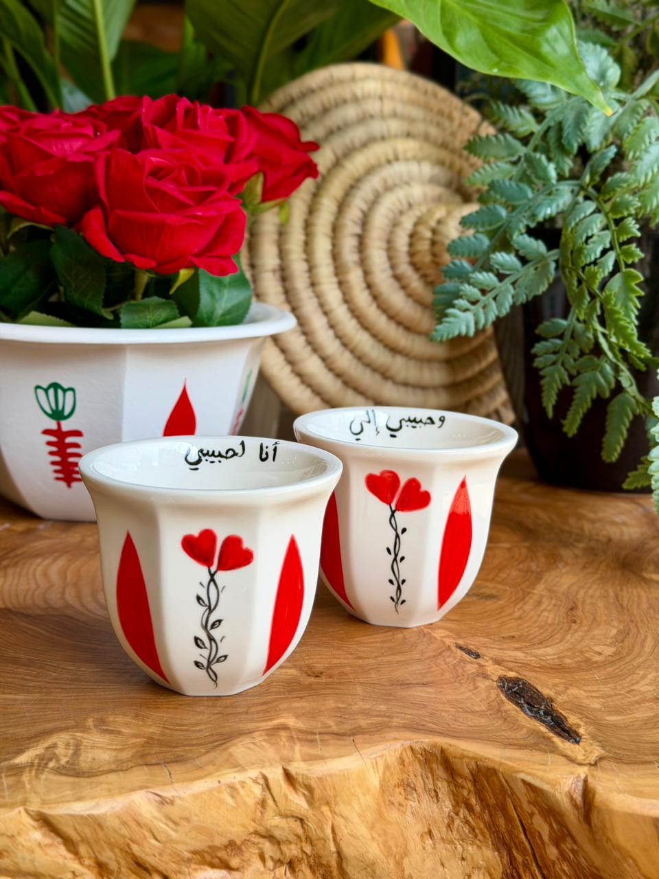 the couple mugs handpainted