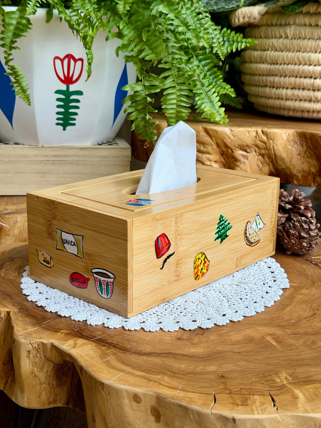 Wooden Tissue Box