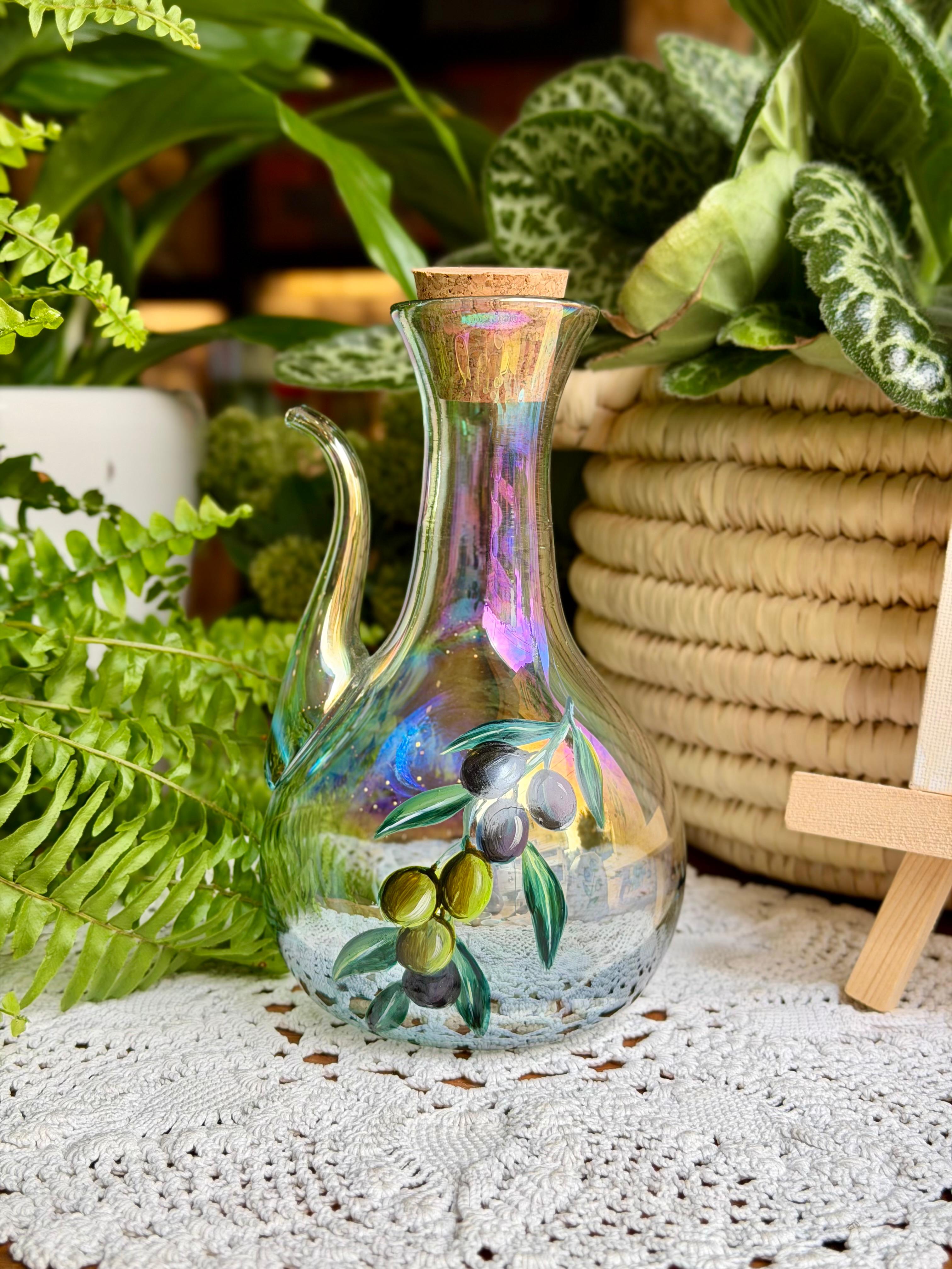 mini oil jug olive design