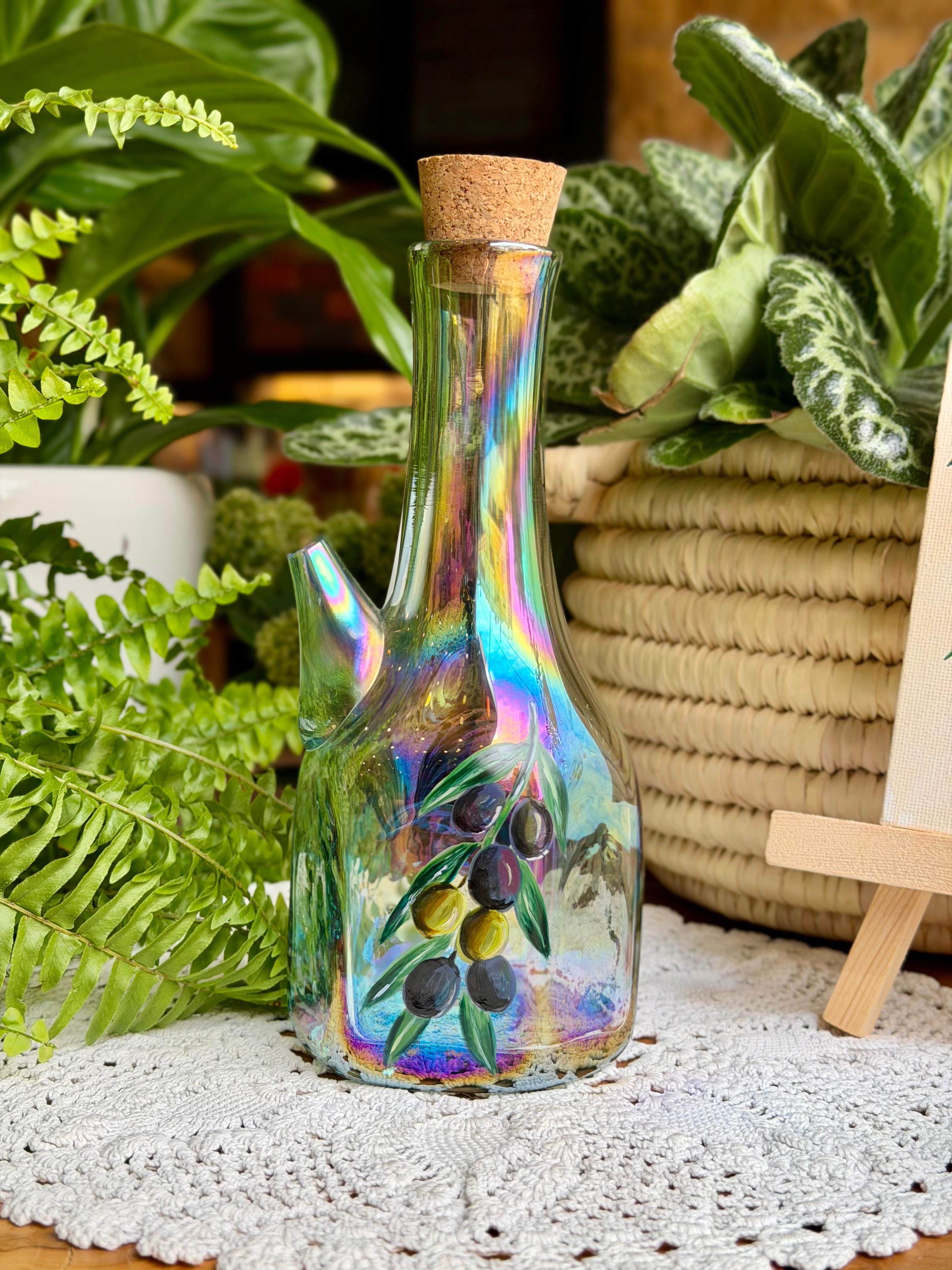 mini oil jug olive design