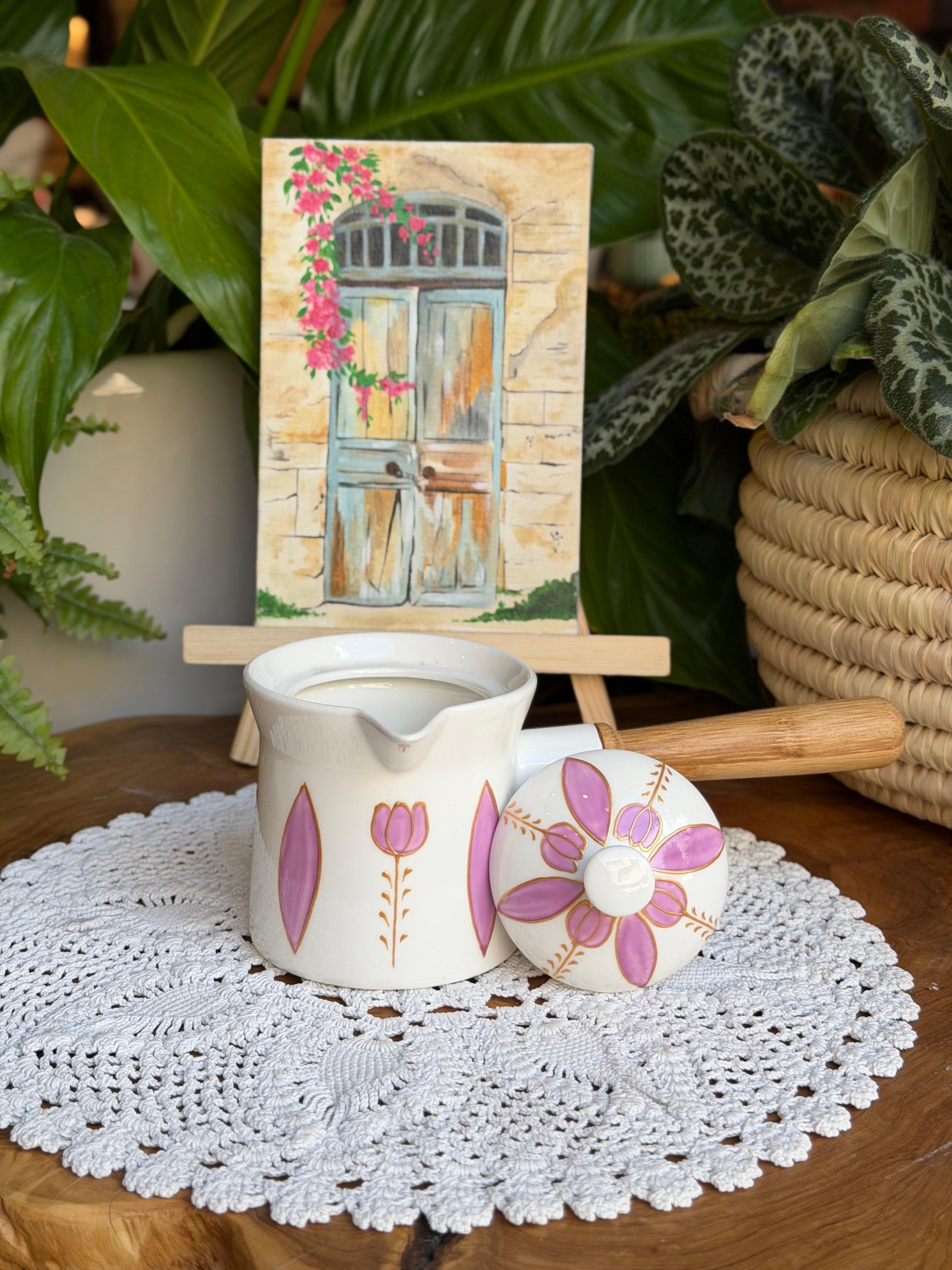lilac coffee pot