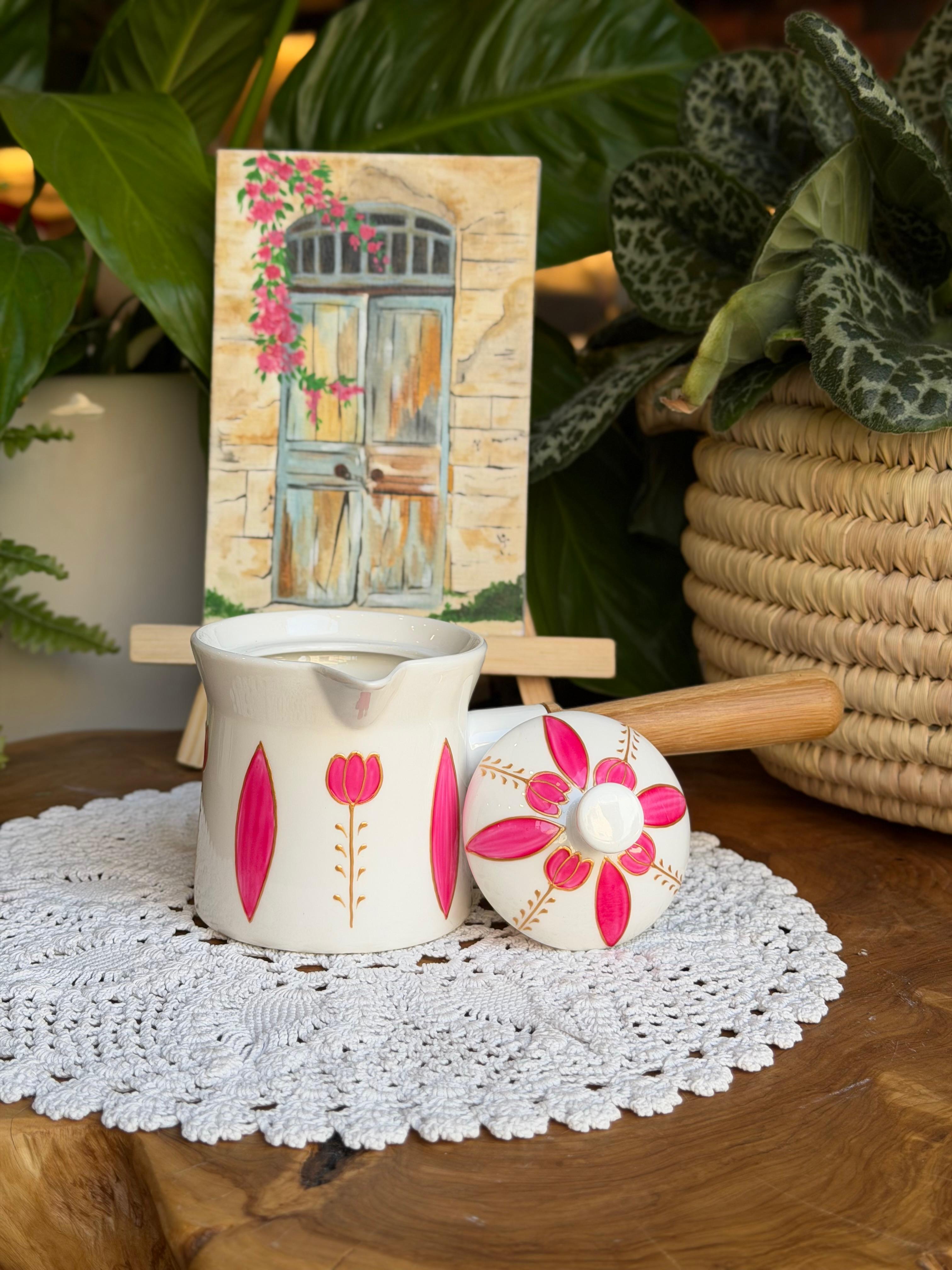 Pink coffee pot