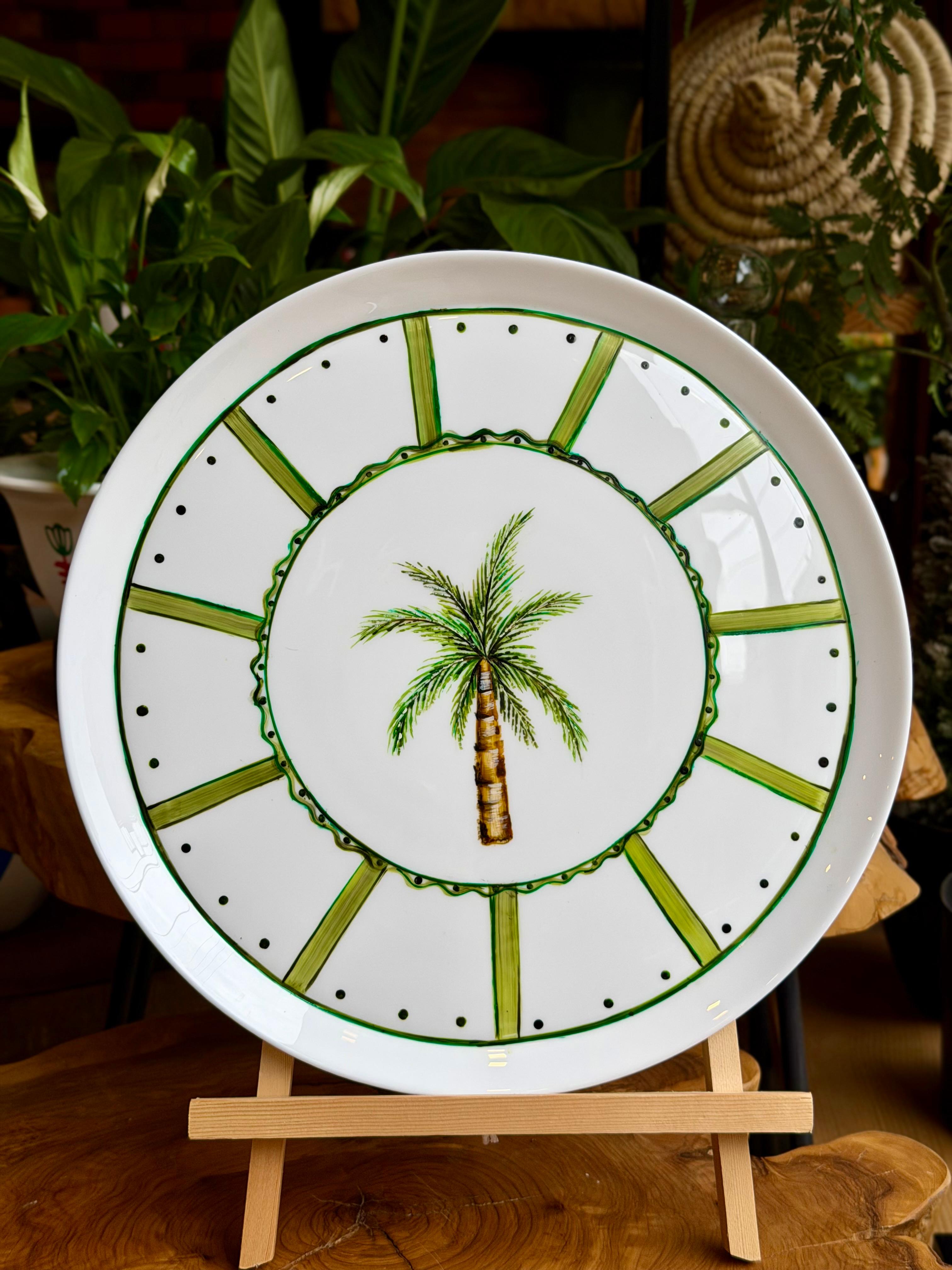 ceramic tray Palms collection