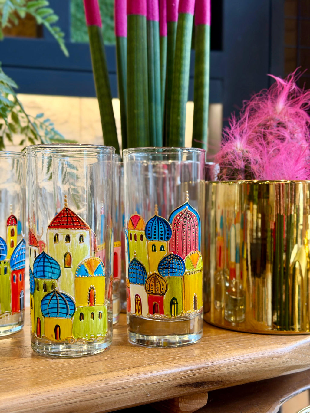 Multicolored arabic architecture