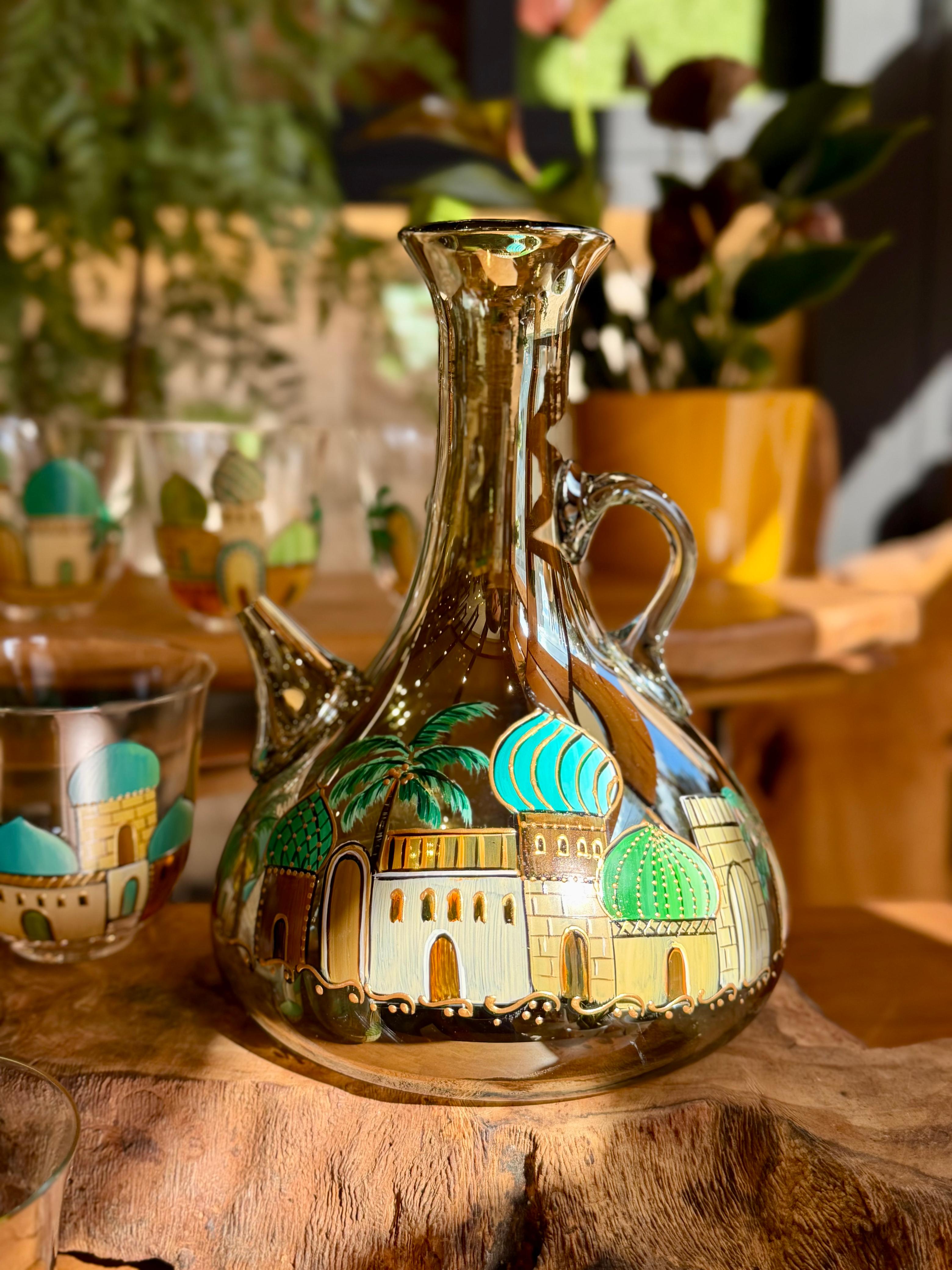 pastel color arabic architecture