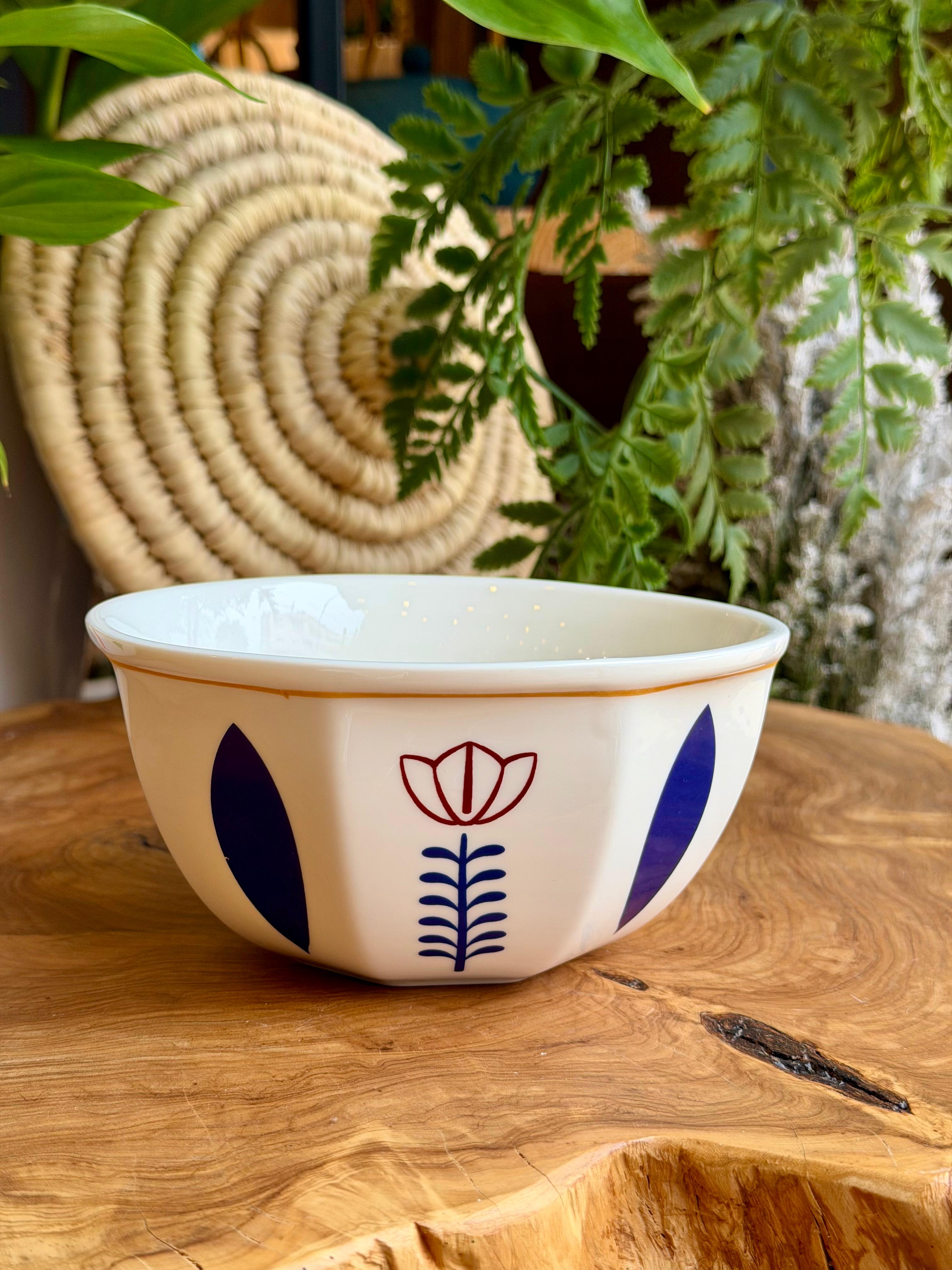 printed bowl tulip