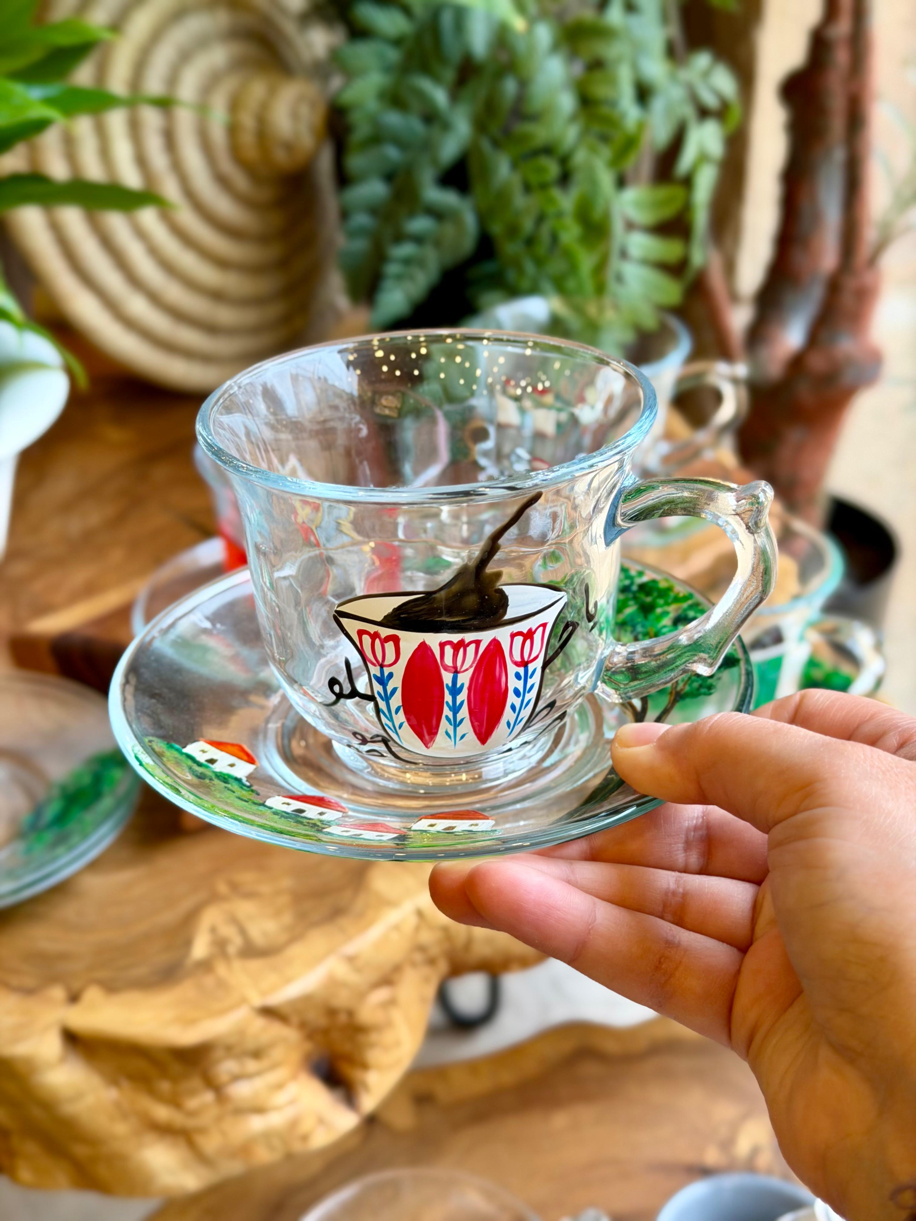 tea cup & saucer dayaa transparent