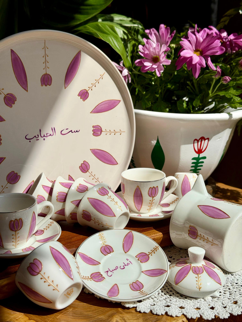 Set El Habayeb ceramic set Lilac
